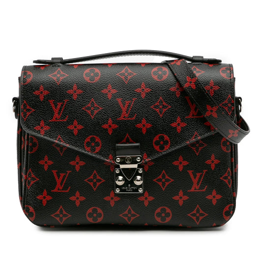 Black Louis Vuitton Monogram Infrarouge Pochette Metis Satchel