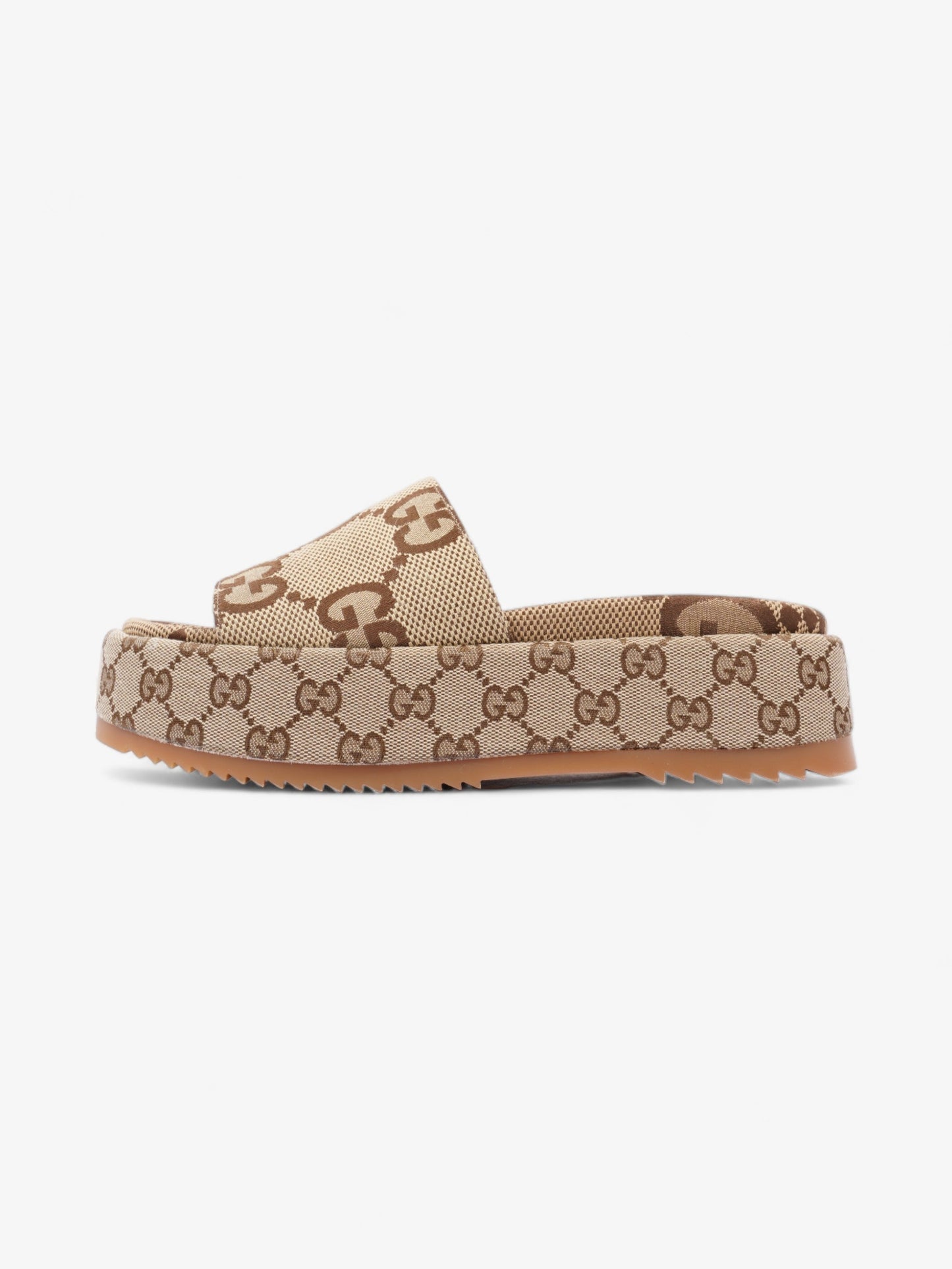 Gucci Angelina Camel And Ebony GG Supreme Canvas EU 38 UK 5