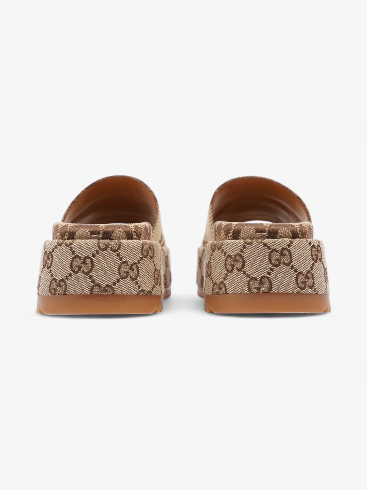Gucci Angelina Camel And Ebony GG Supreme Canvas EU 38 UK 5