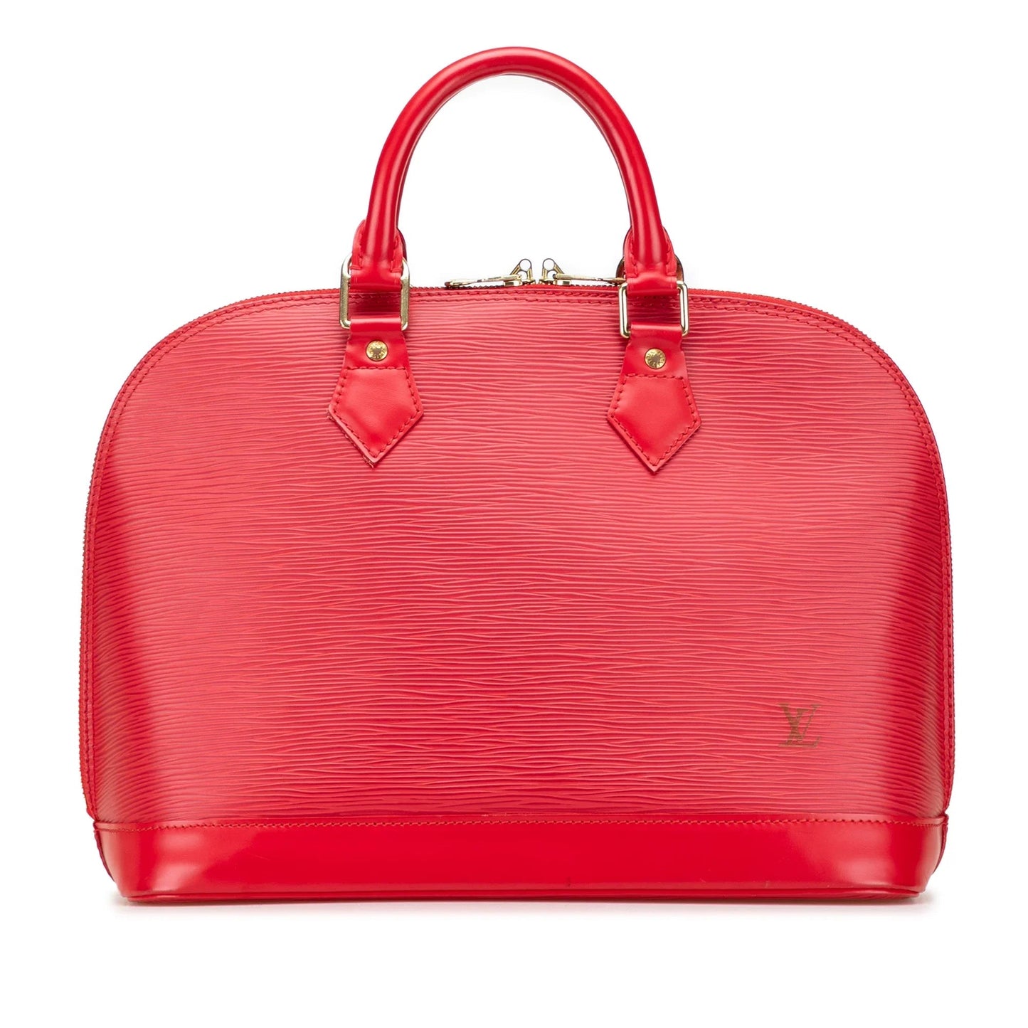 Red Louis Vuitton Epi Alma PM Handbag
