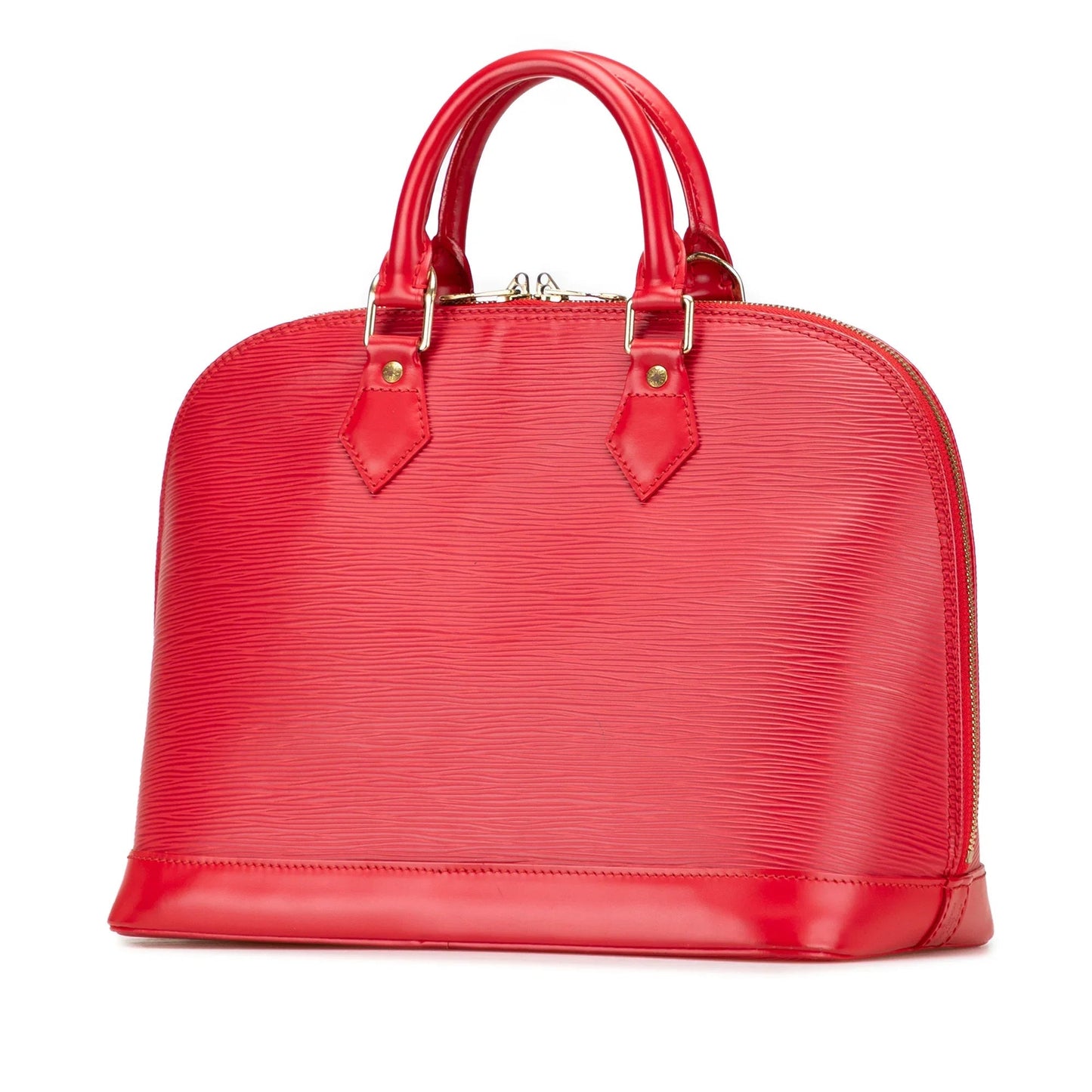 Red Louis Vuitton Epi Alma PM Handbag