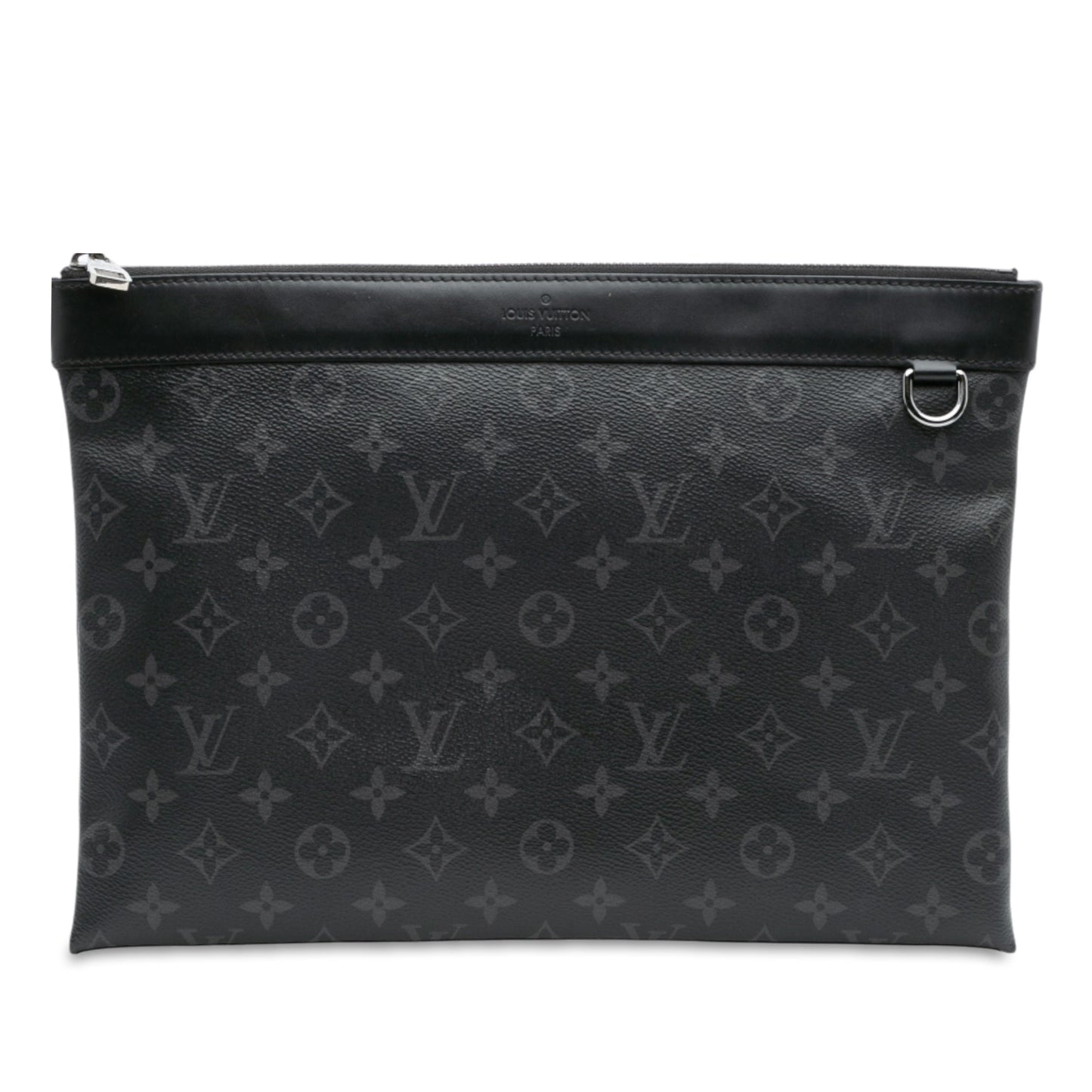Black Louis Vuitton Monogram Eclipse Discovery Pochette GM Clutch Bag