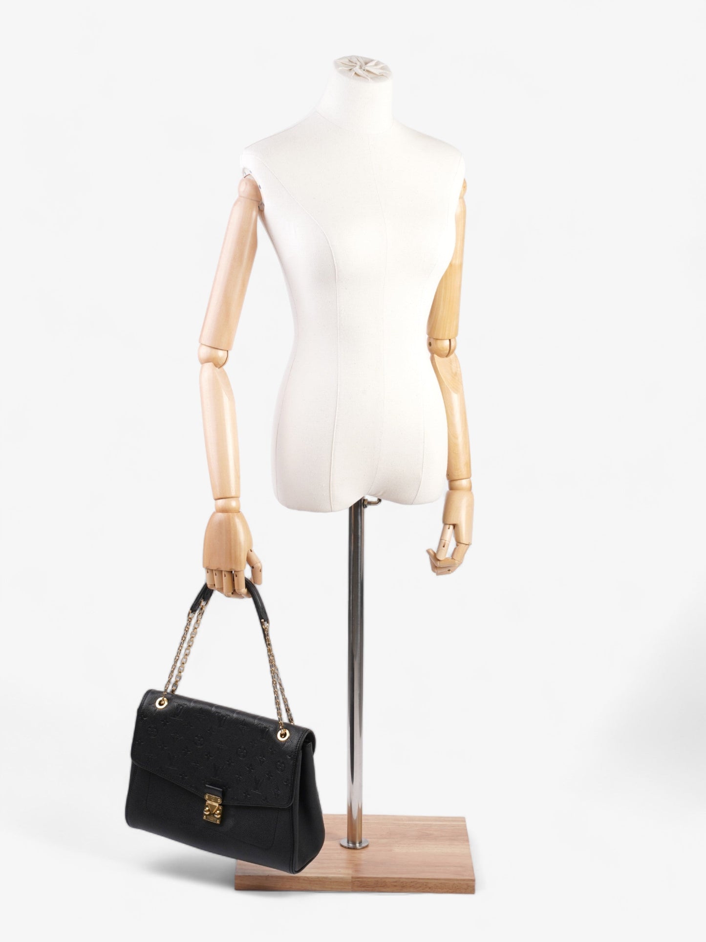 Louis Vuitton St Germain MM Black Empreinte Leather