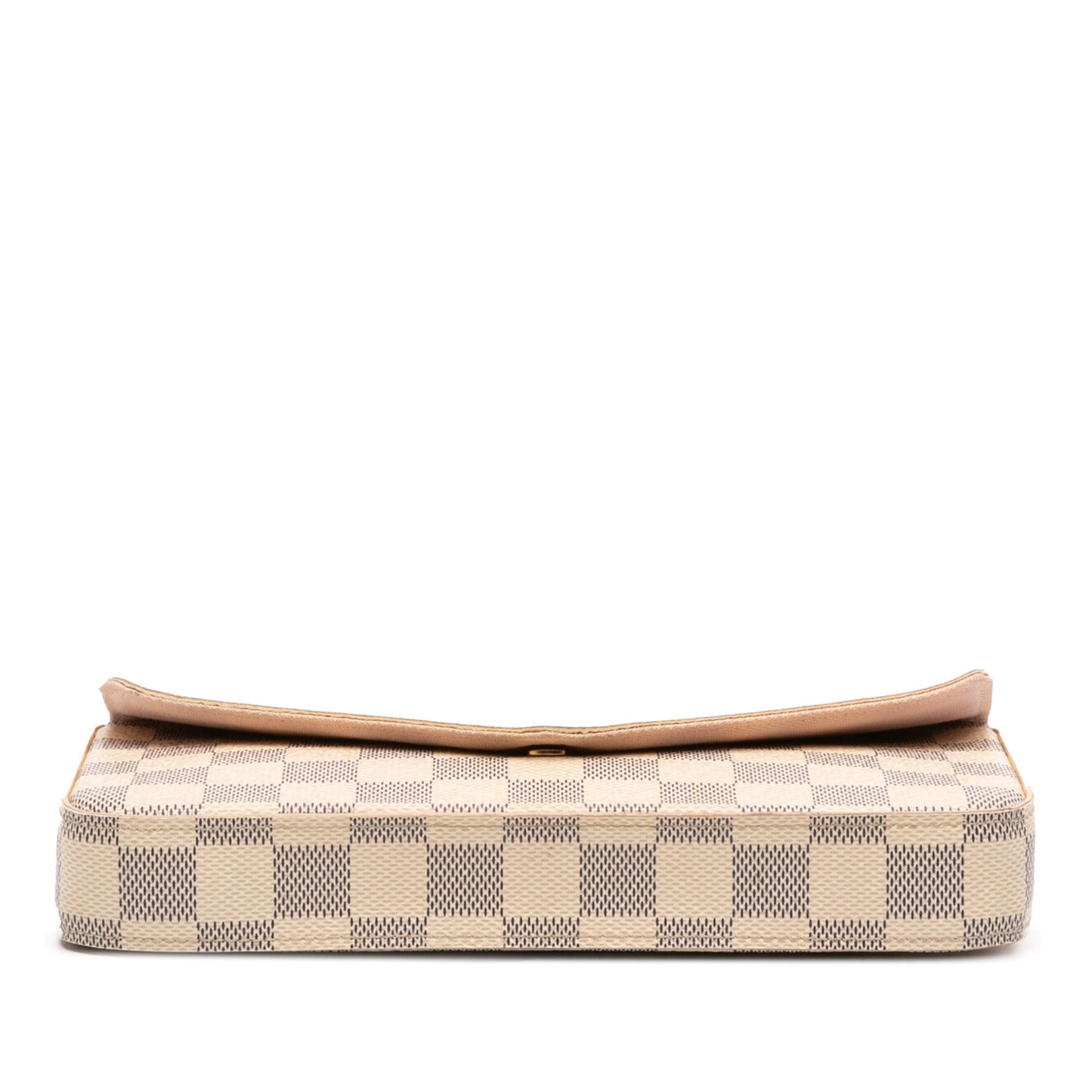 White Louis Vuitton Damier Azur Pochette Felicie Crossbody Bag
