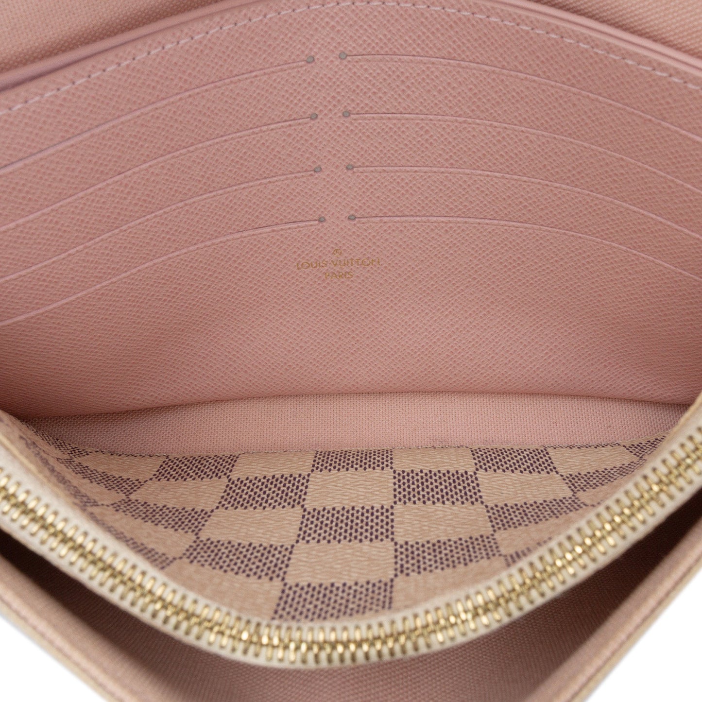White Louis Vuitton Damier Azur Pochette Felicie Crossbody Bag