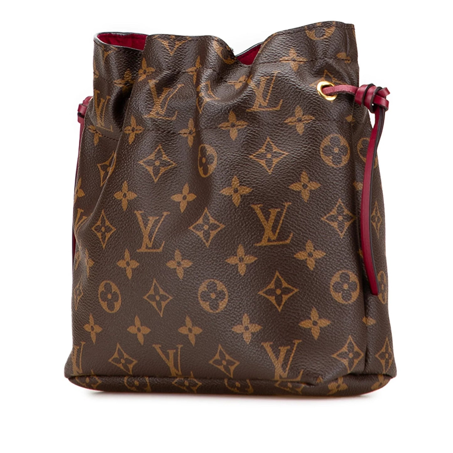 Brown Louis Vuitton Monogram Noe Pouch Bucket Bag
