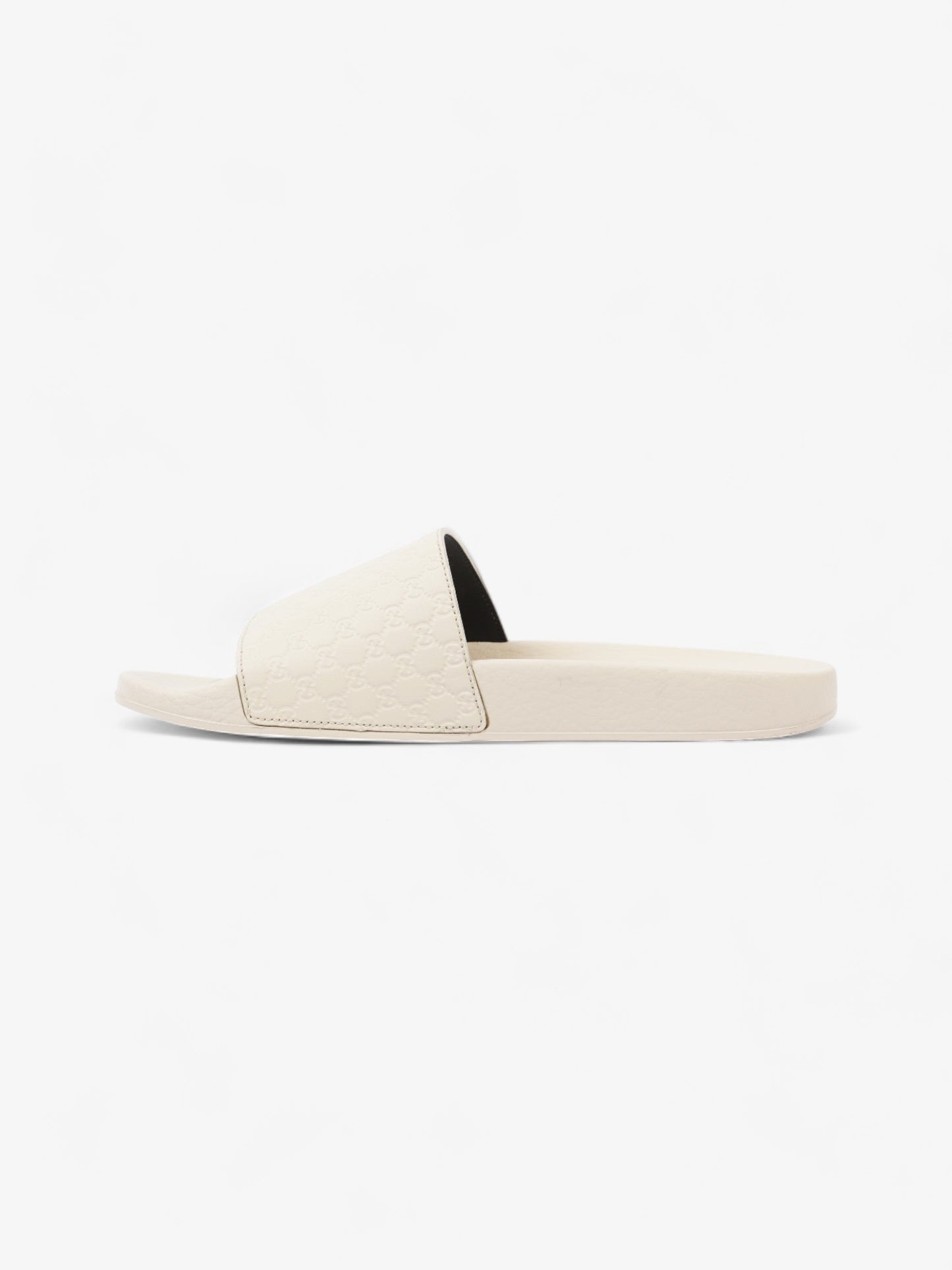 Gucci Microguccissima Slide Ivory Rubber EU 37 UK 4