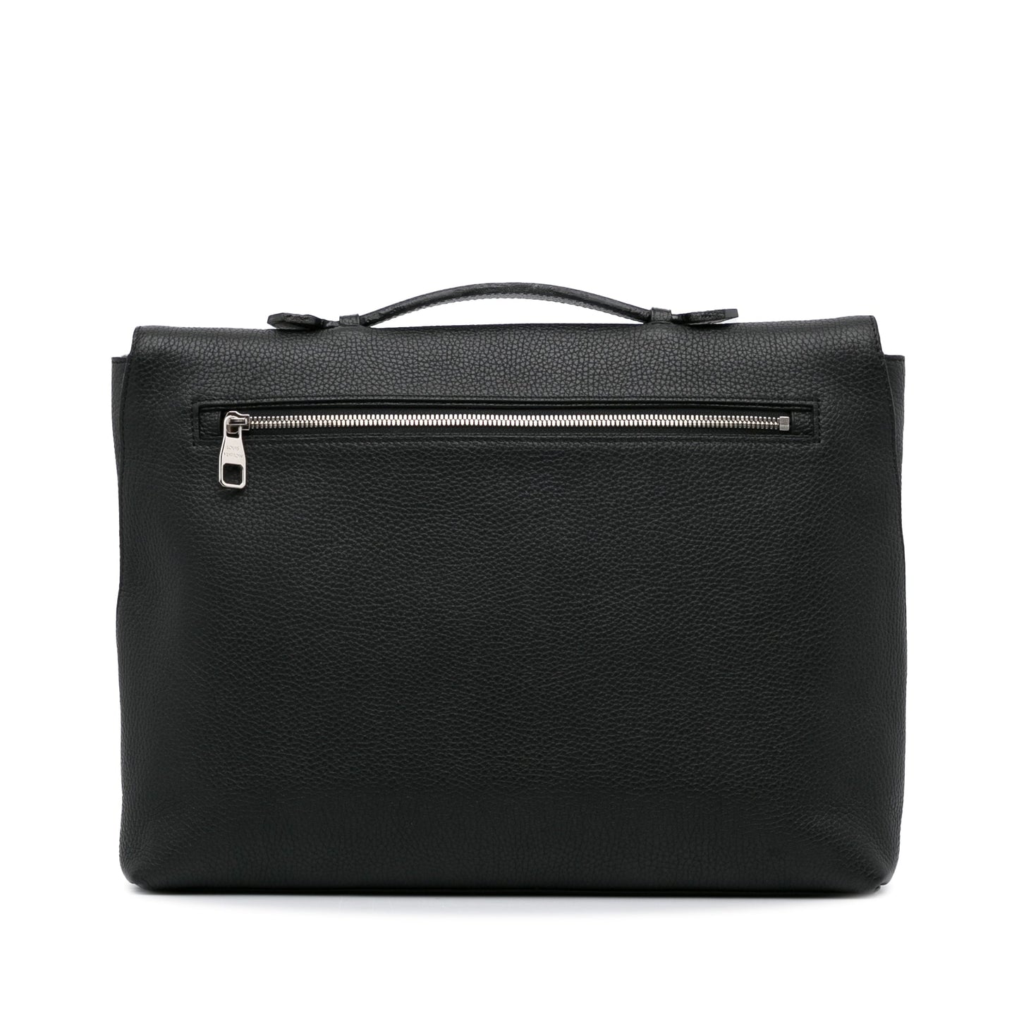 Black Louis Vuitton Taurillon Serviette Dorian Business Bag