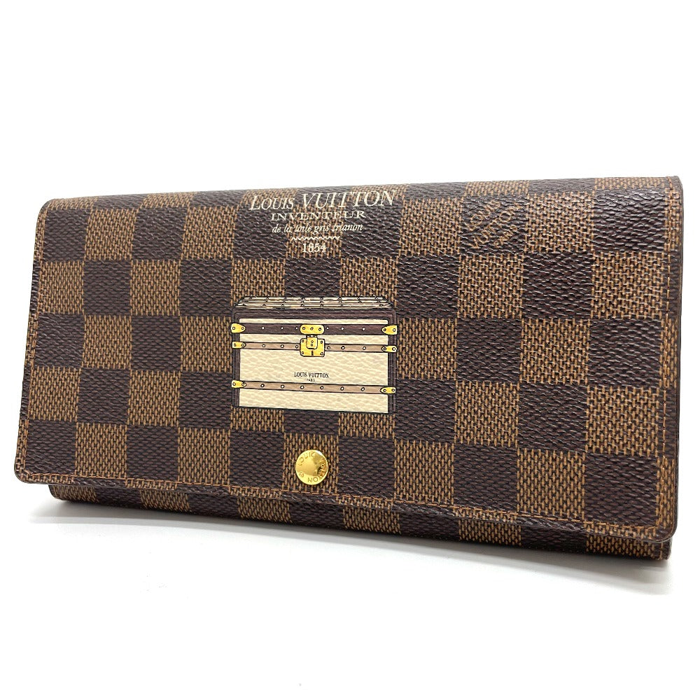 LOUIS VUITTON Long Wallet Purse N63179 Damier canvas Brown Damier Portefeuille Sarah Women