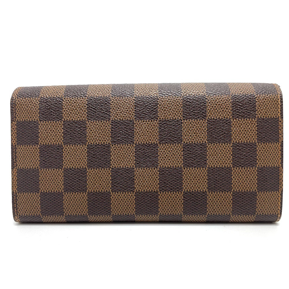 LOUIS VUITTON Long Wallet Purse N63179 Damier canvas Brown Damier Portefeuille Sarah Women