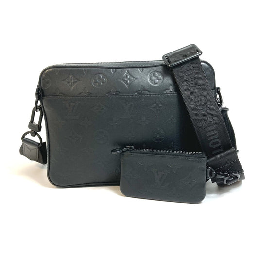 LOUIS VUITTON Sling bag M69827 Monogram shadow leather black Monogram shadow Duo messenger