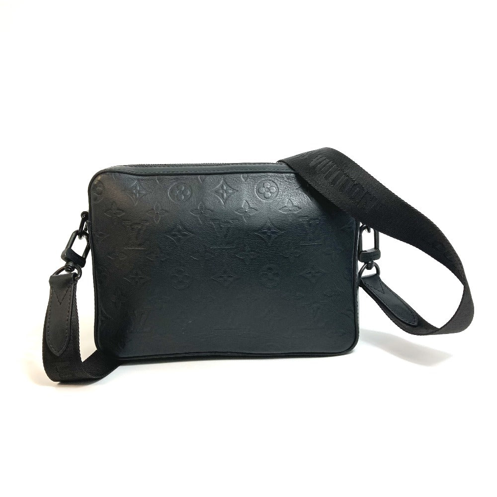 LOUIS VUITTON Sling bag M69827 Monogram shadow leather black Monogram shadow Duo messenger