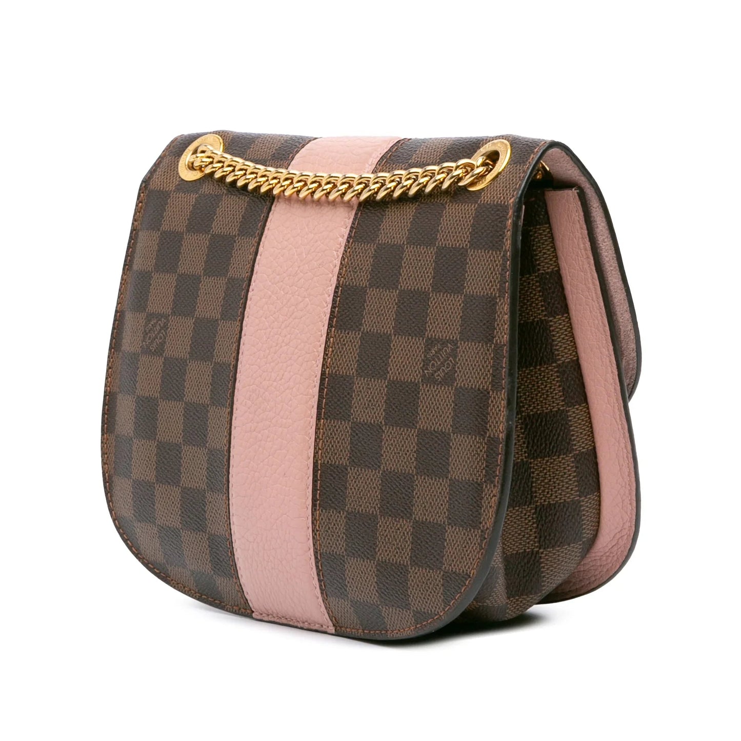Brown Louis Vuitton Damier Ebene Cuir Taurillon Wight Shoulder Bag