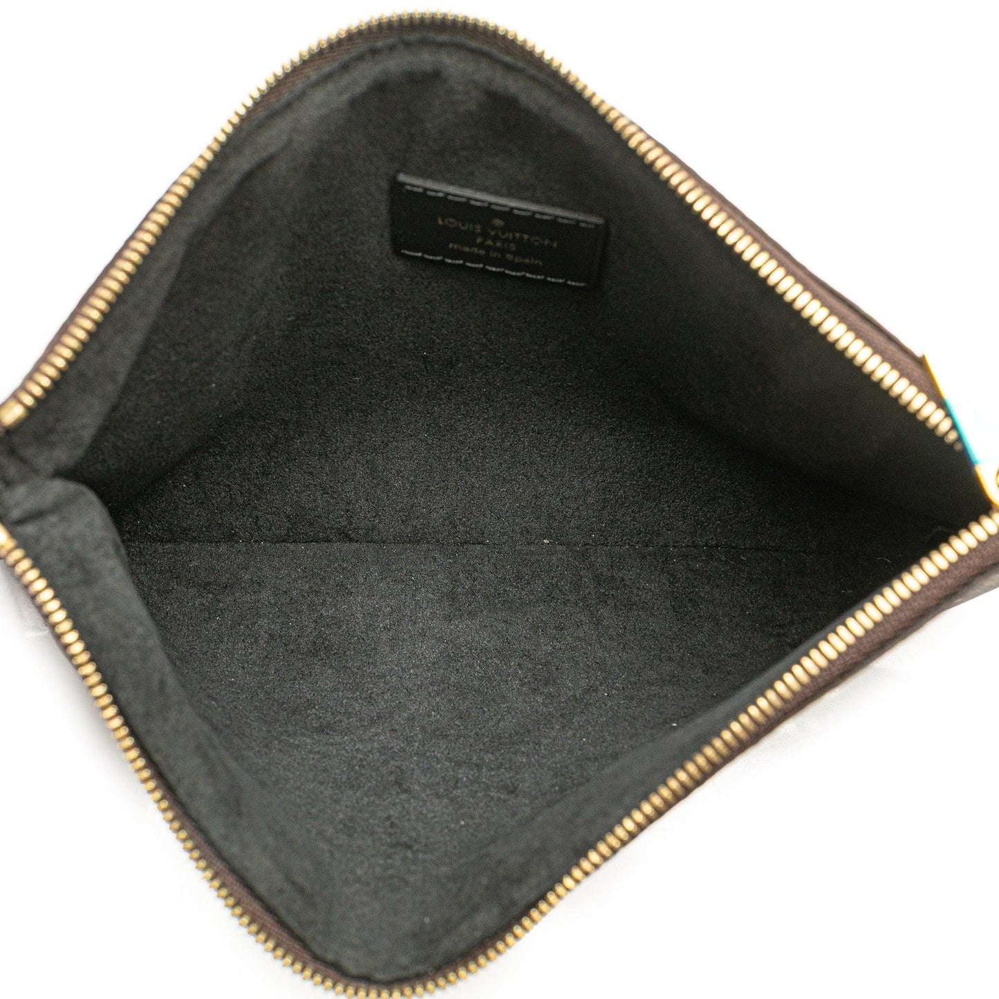 Brown Louis Vuitton Monogram Patches City Pouch