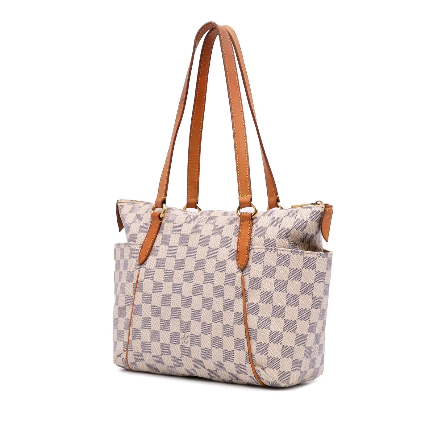 White Louis Vuitton Damier Azur Totally PM Tote Bag