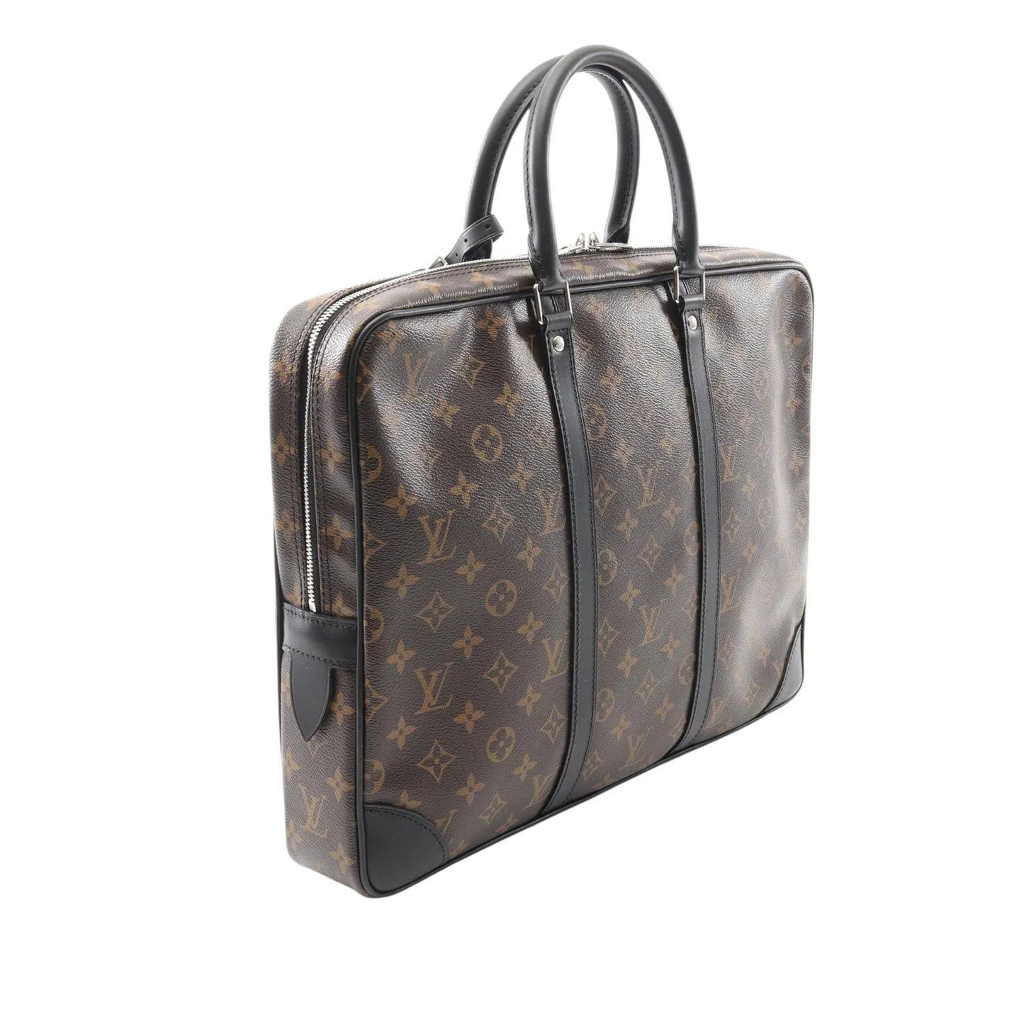 Brown Louis Vuitton Monogram Macassar Porte-Documents Voyage GM Business Bag