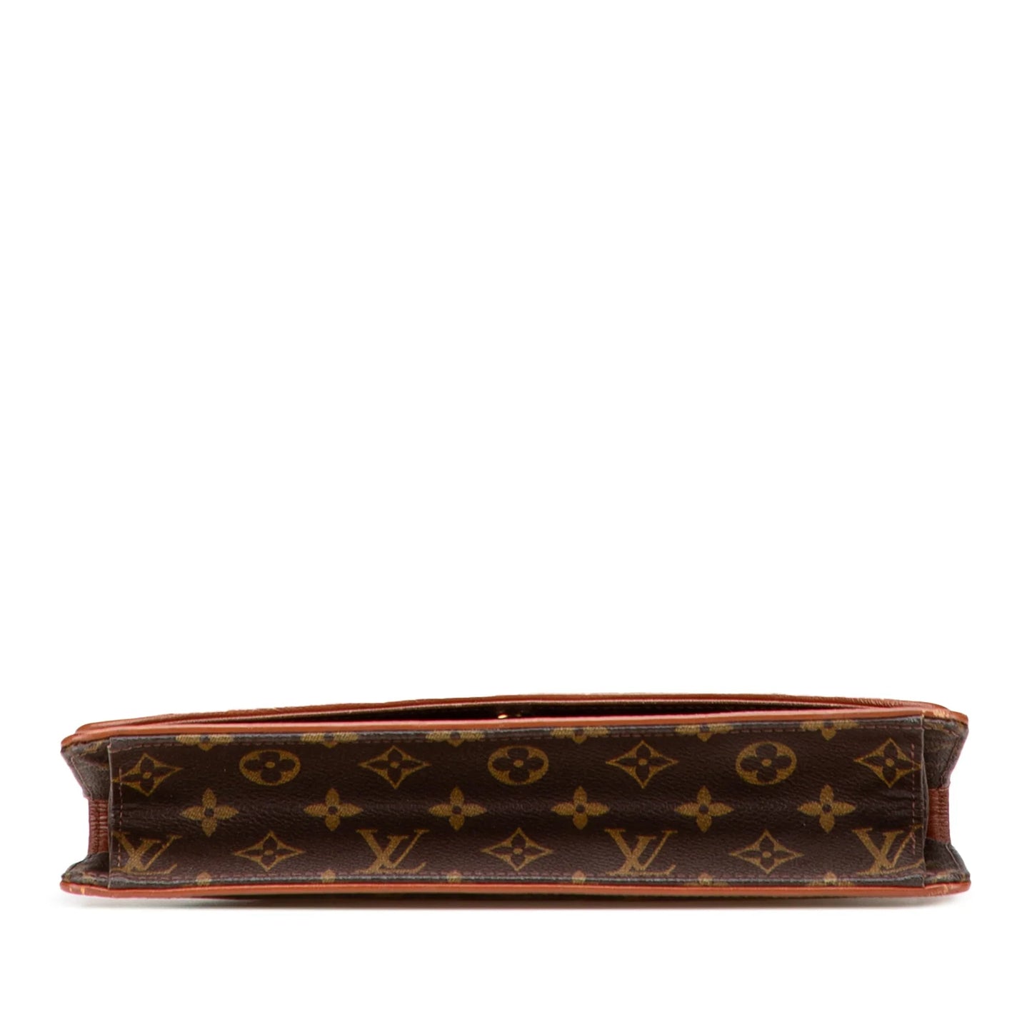 Brown Louis Vuitton Monogram Pochette Dame GM Clutch Bag