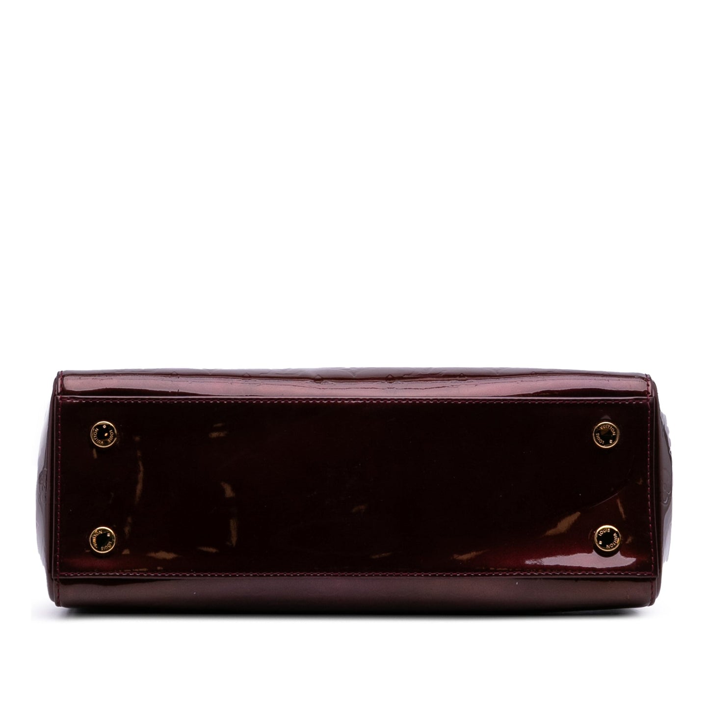 Red Louis Vuitton Monogram Vernis Brea MM Satchel