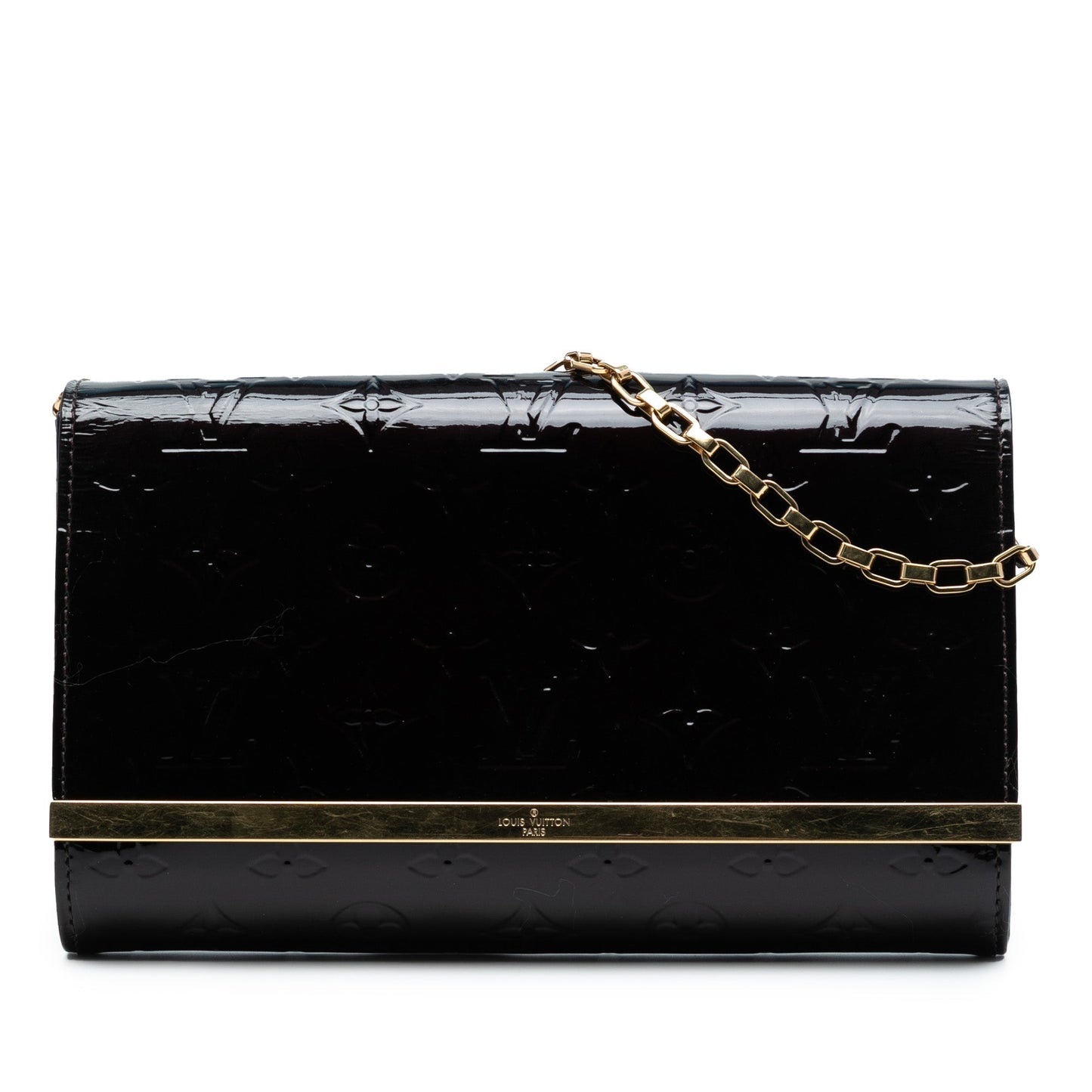 Purple Louis Vuitton Monogram Vernis Ana Satchel