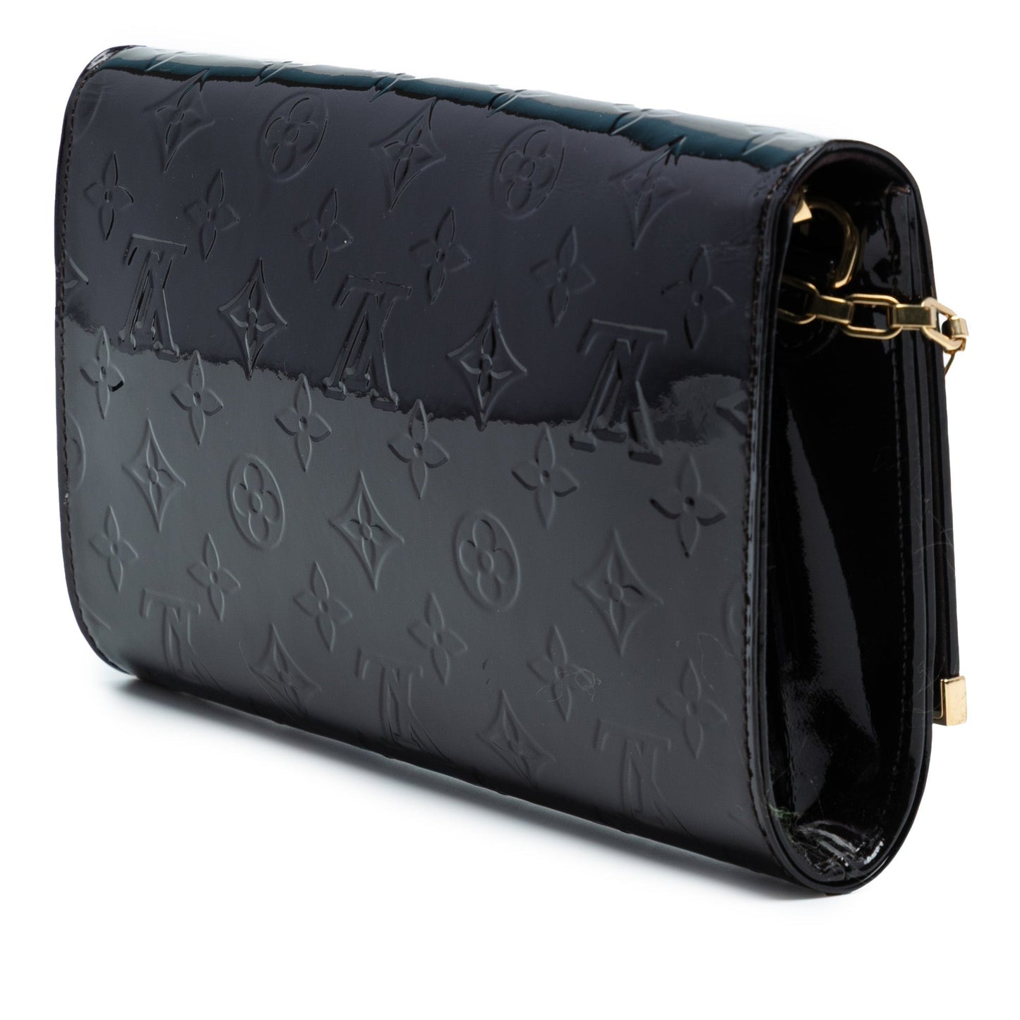 Purple Louis Vuitton Monogram Vernis Ana Satchel