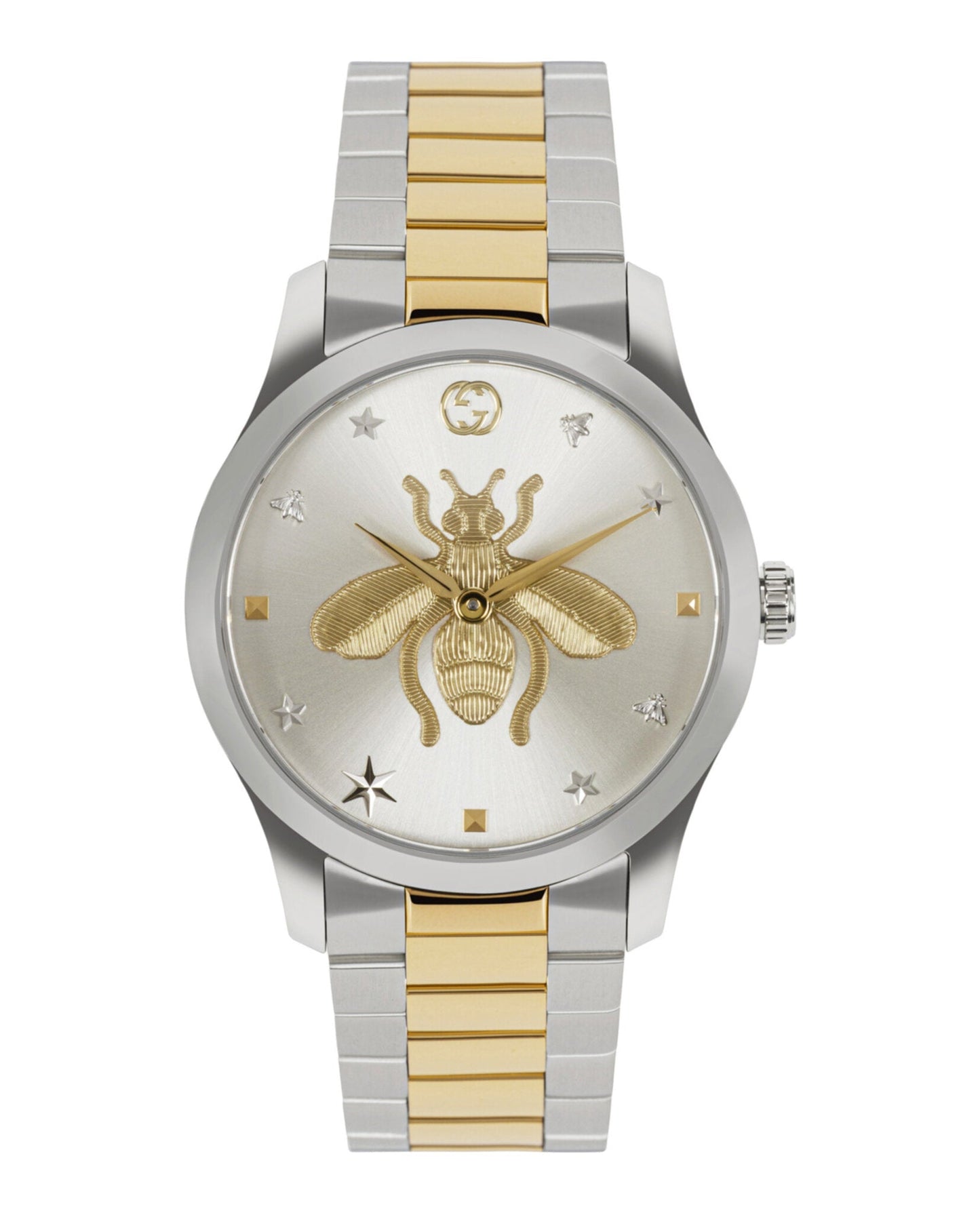 Gucci Unisex-Adult  Two Tone 38mm Bracelet Fashion Watch