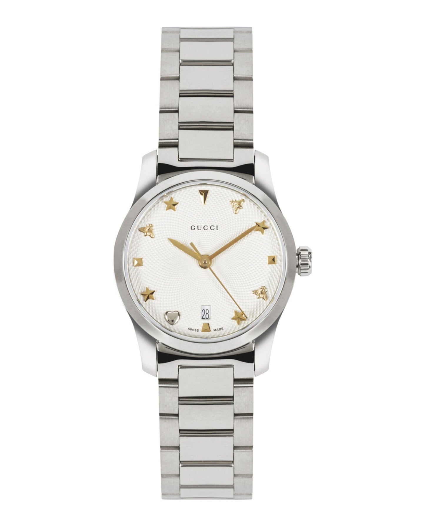 Gucci Womens  Stainless Steel 27mm Bracelet Fashion Watch