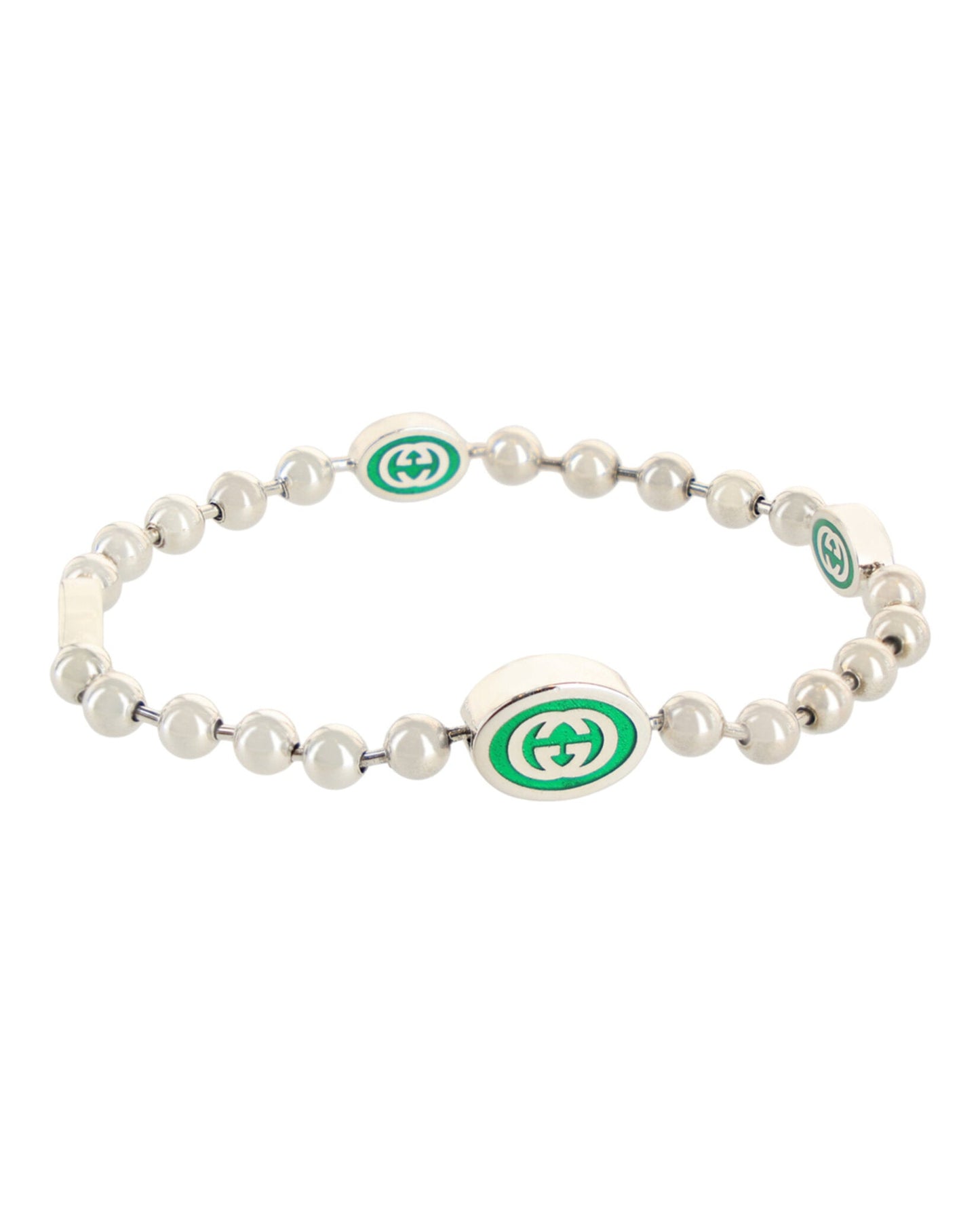 Gucci Womens Interlocking G Boule Chain Bracelet