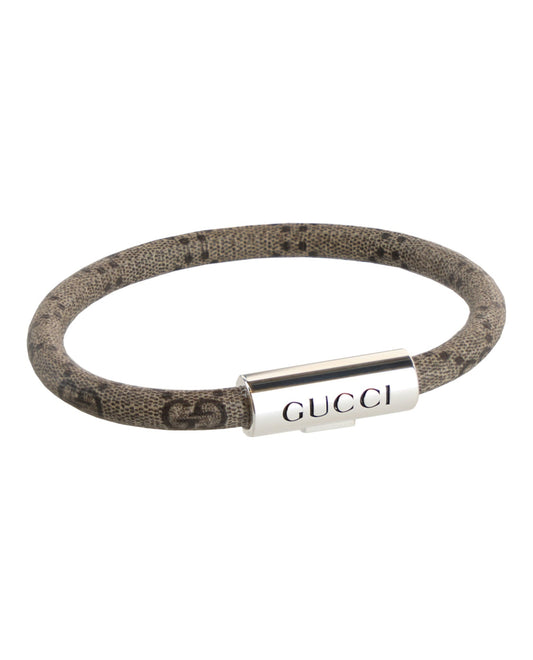 Gucci Unisex-Adult Trademark GG Supreme Bracelet