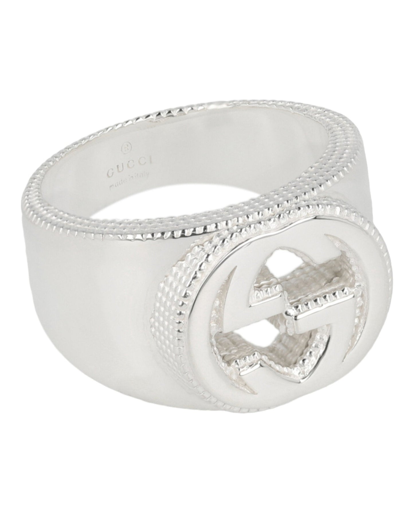 Gucci Unisex-Adult Sterling Silver Interlocking G Ring