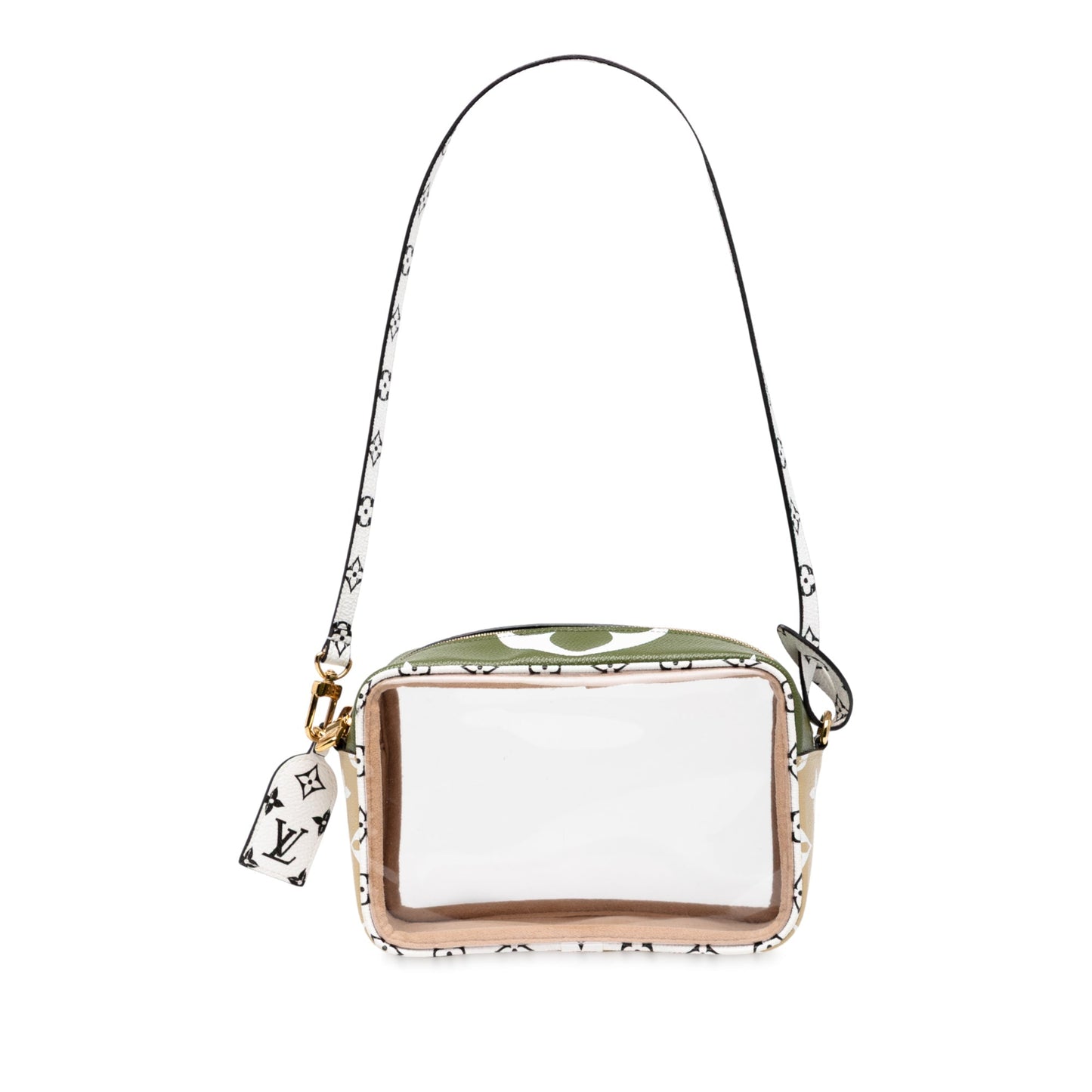 Green Louis Vuitton Monogram Giant Jungle Beach Pouch Shoulder Bag
