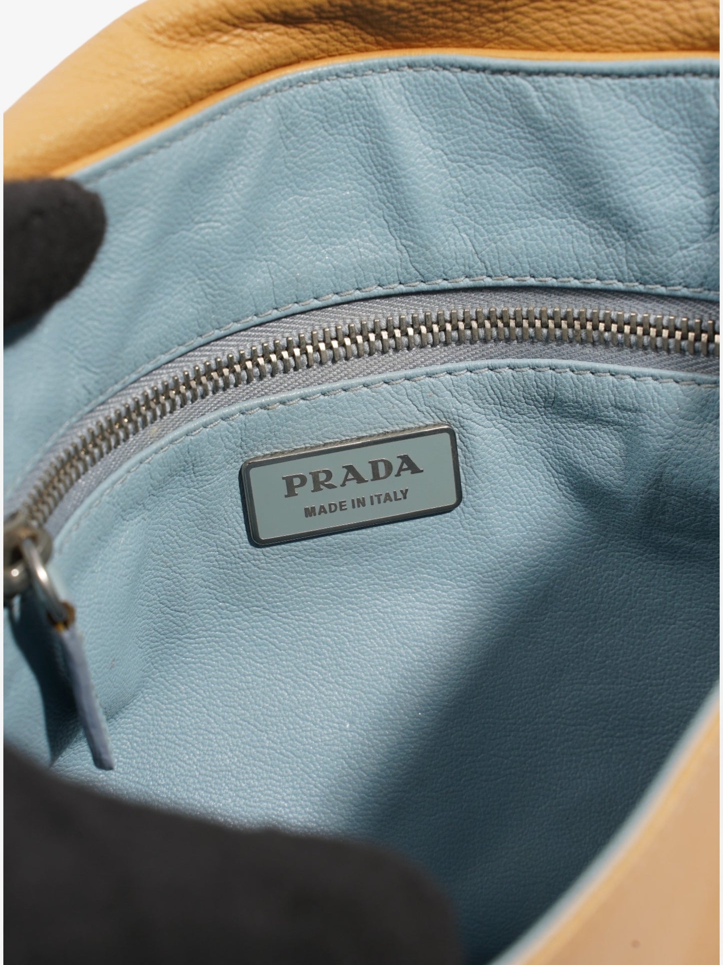 Prada Tassel Flap Shoulder Caramel Brown  Leather
