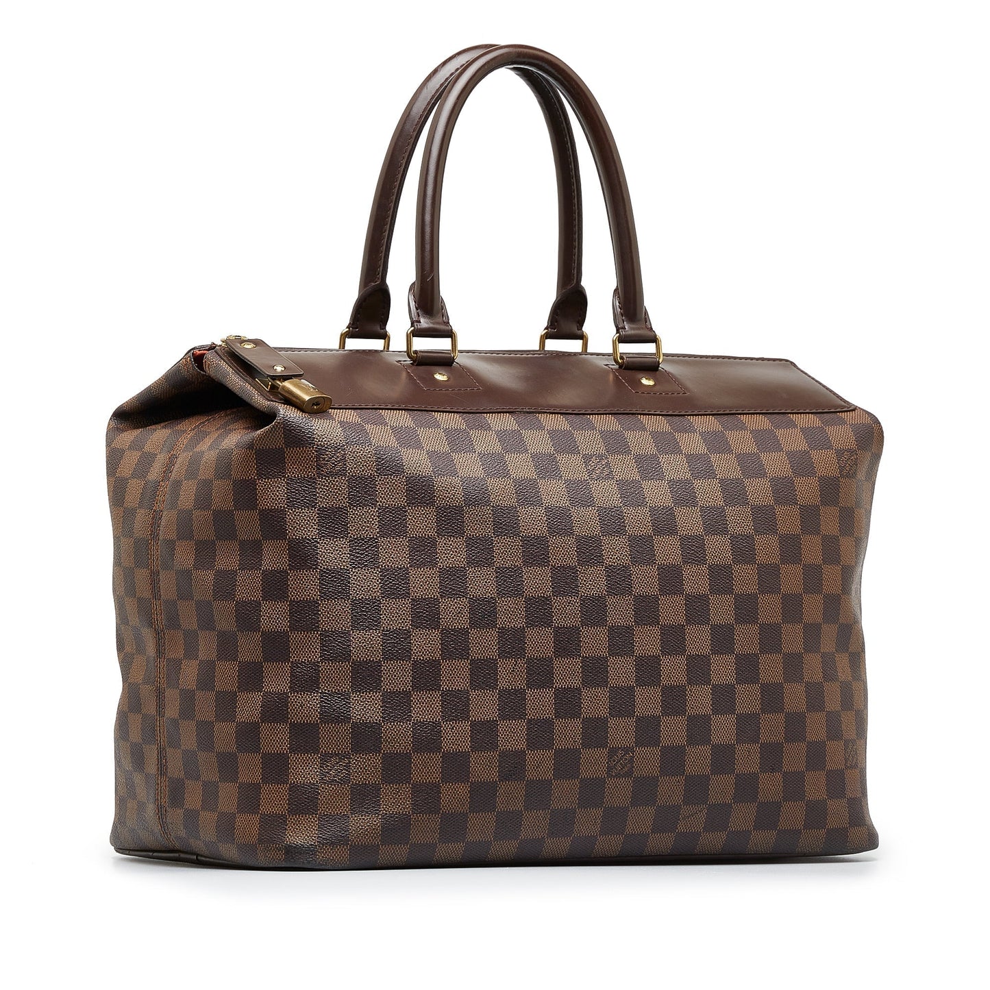 LOUIS VUITTON Damier Ebene Greenwich PM Travel Bag