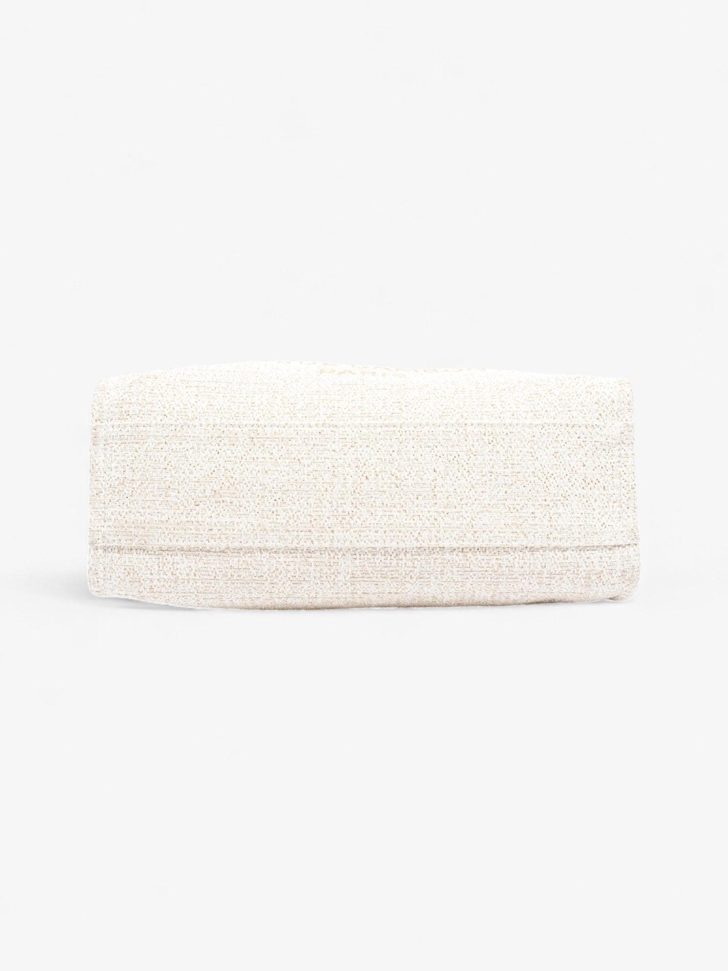 Chanel Deauville Tote Ivory Canvas Small