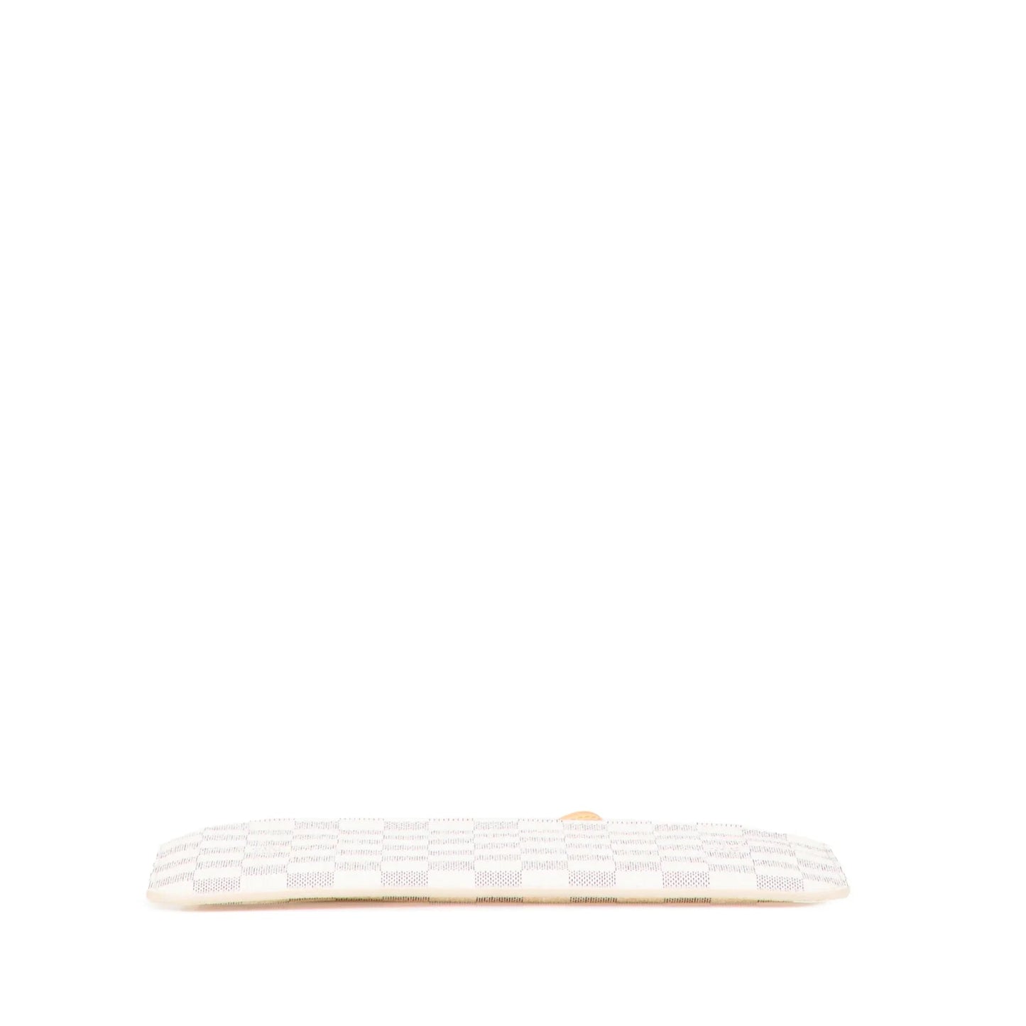 White Louis Vuitton Damier Azur Neverfull MM Pouch