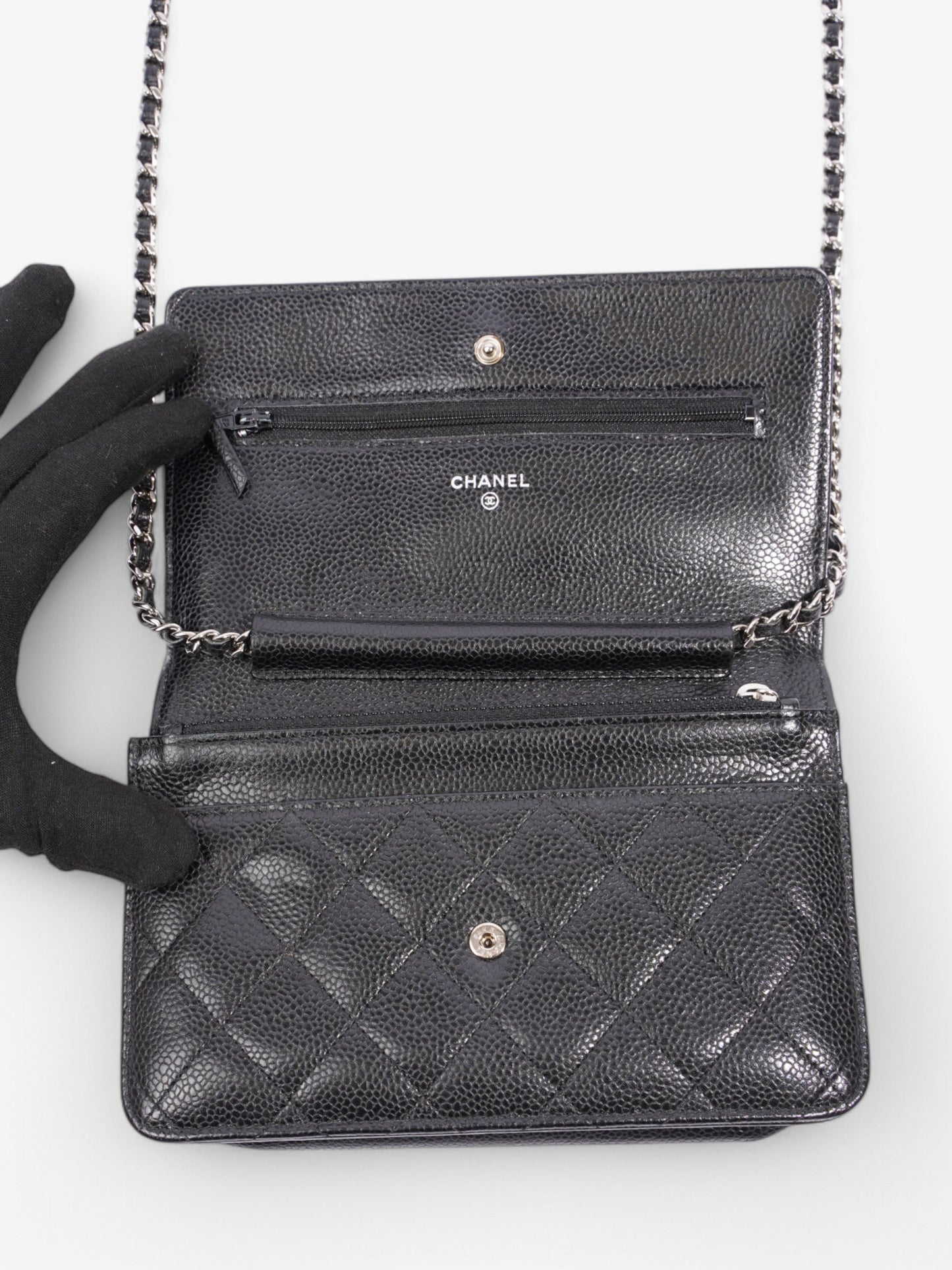 Chanel Wallet on Chain Black Caviar Leather