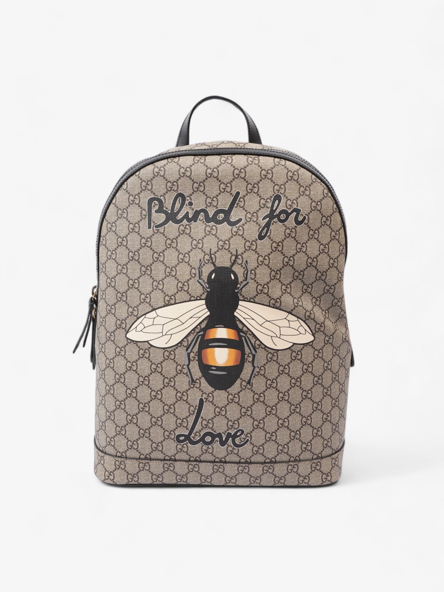 Gucci Blind For Love Beige And Ebony GG Supreme / Black Coated Canvas