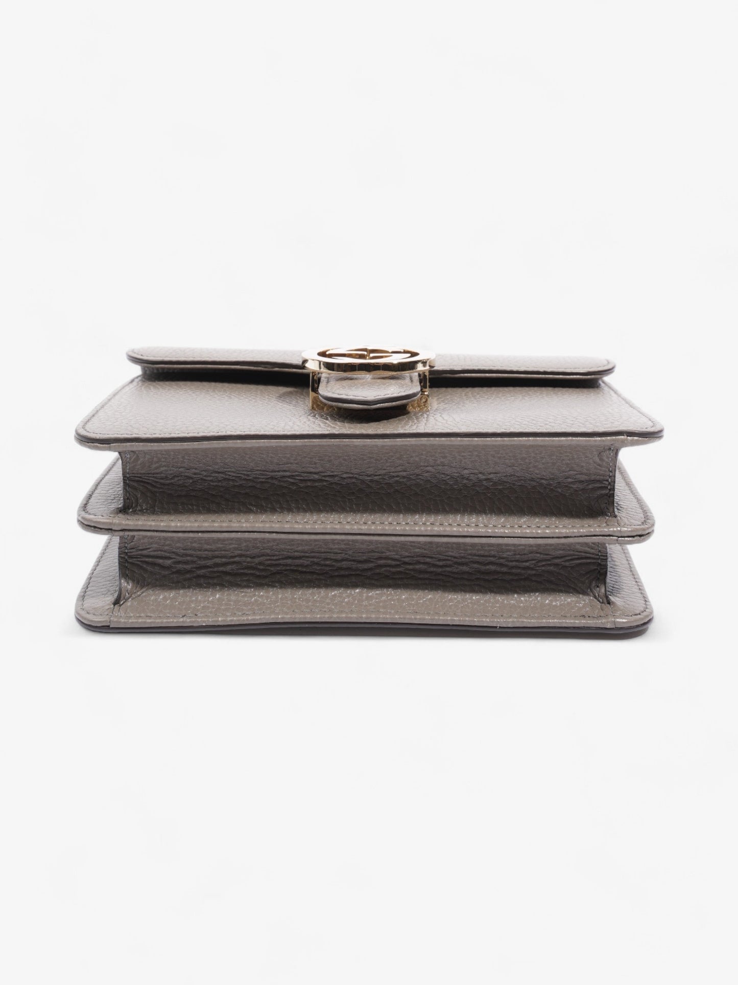 Gucci Interlocking Bag Grey Leather Small