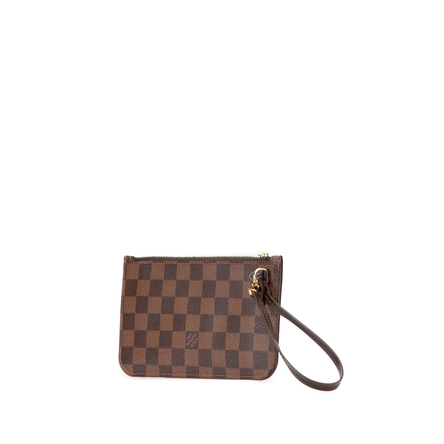 Brown Louis Vuitton Damier Ebene Neverfull PM Pouch