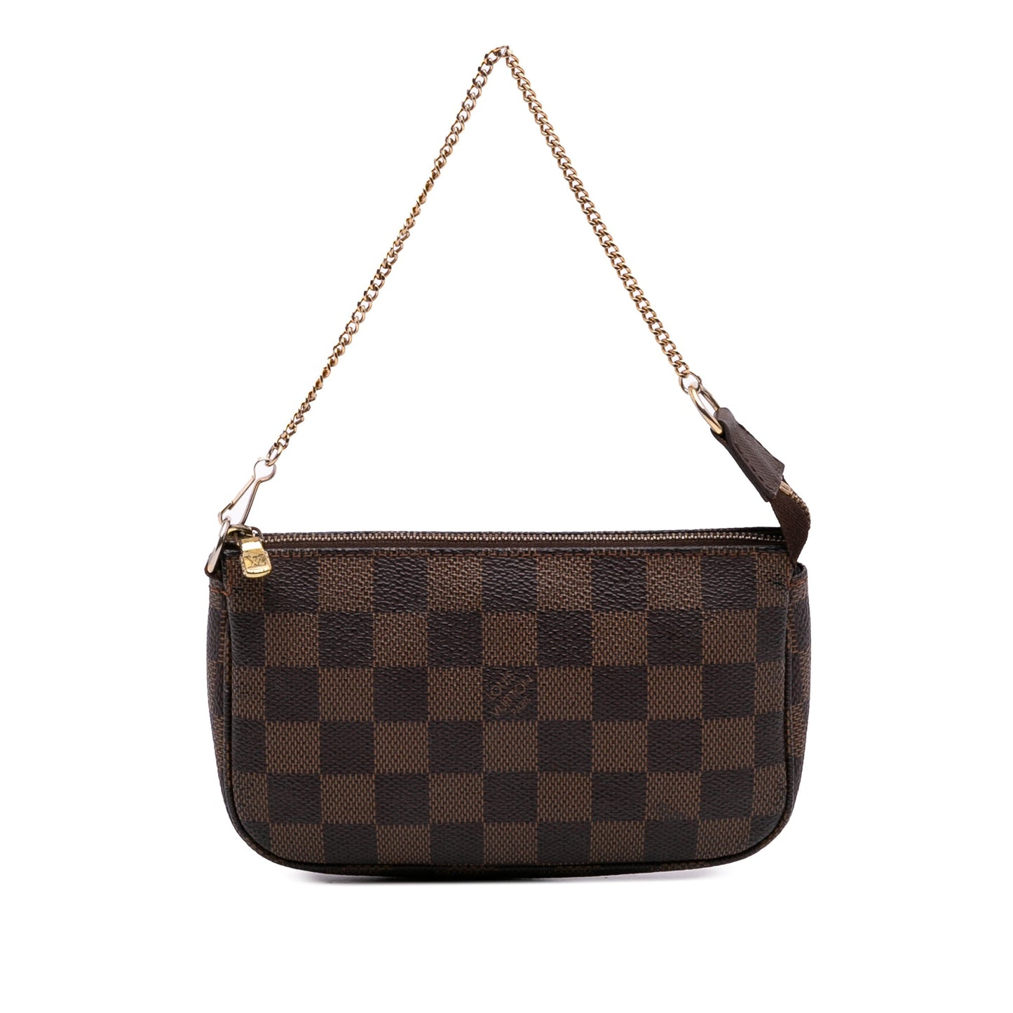 Brown Louis Vuitton Damier Ebene Mini Pochette Accessoires Handbag