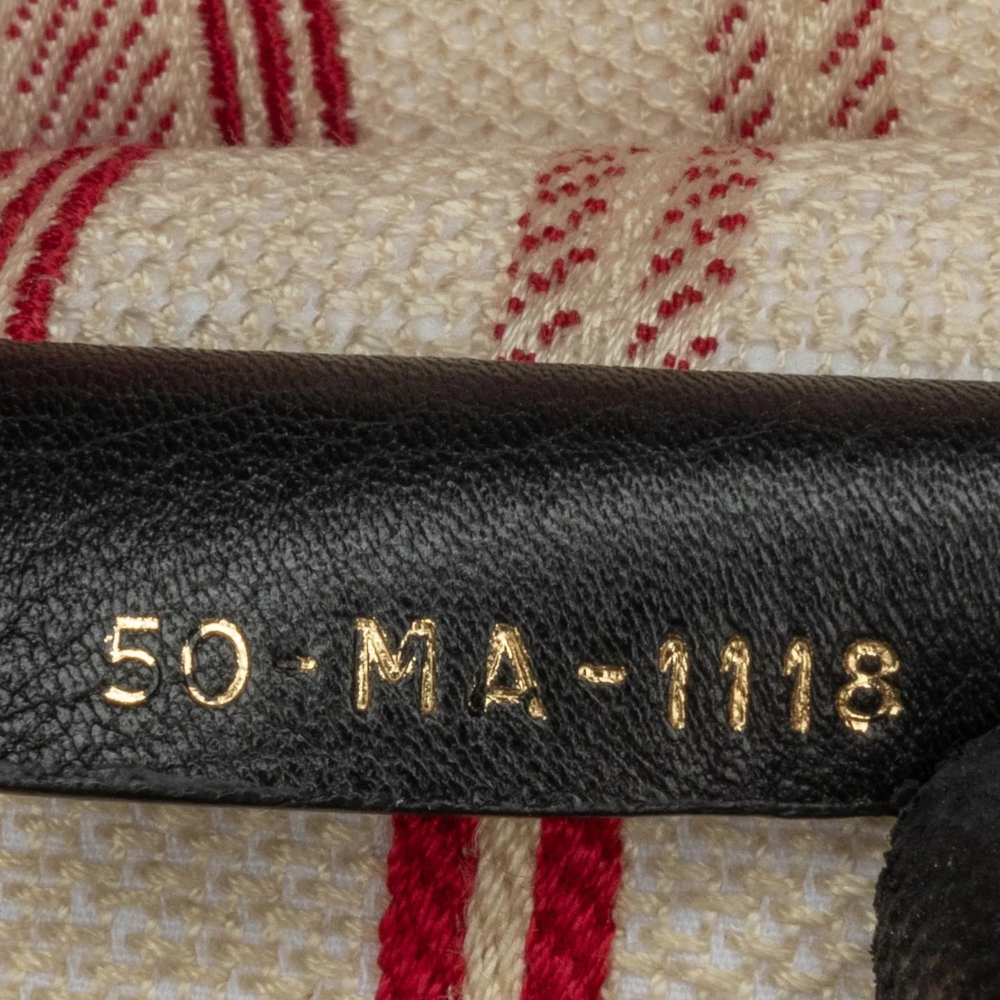Red Dior Large Striped Book Tote