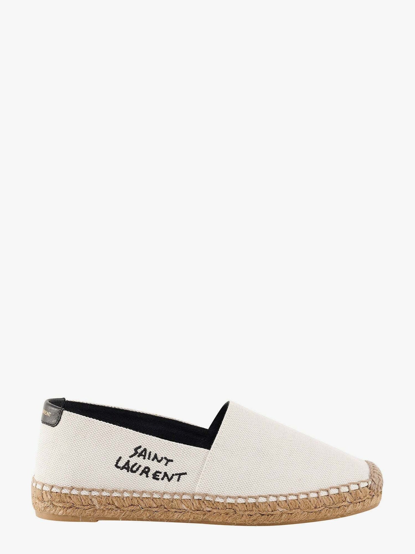 YVES SAINT LAURENT CANVAS LOGO ESPADRILLES