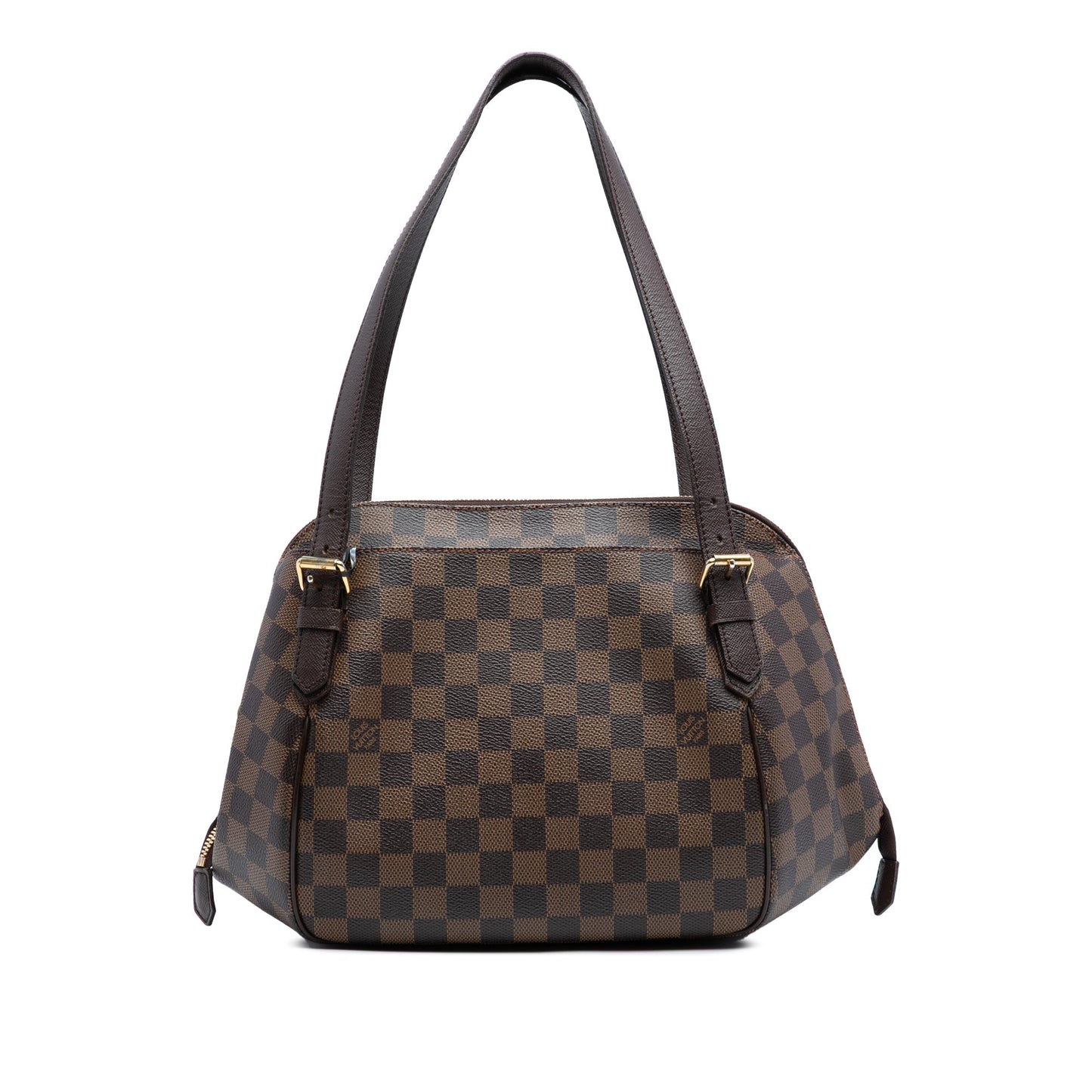 Brown Louis Vuitton Damier Ebene Belem MM Shoulder Bag