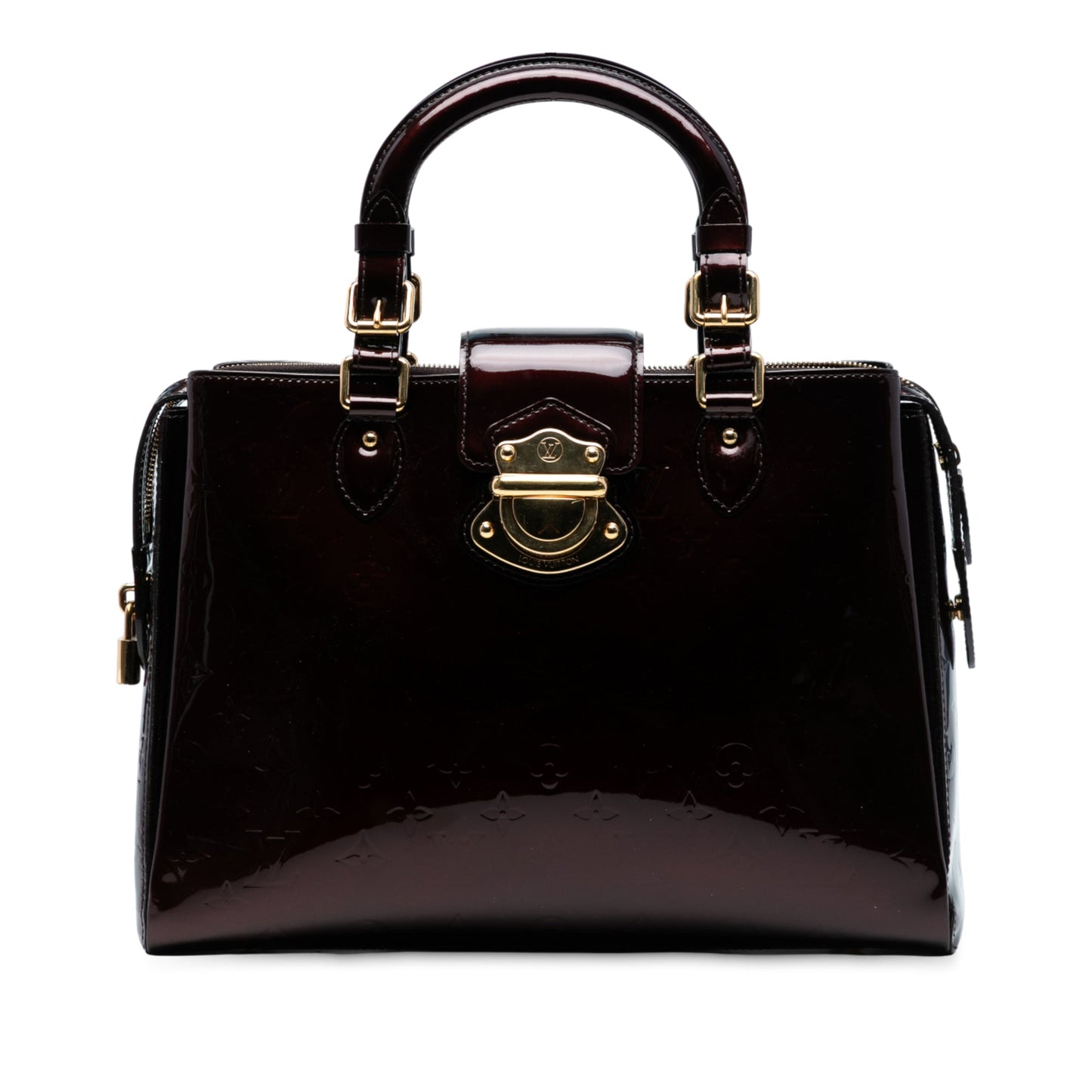 Dark Purple Louis Vuitton Monogram Vernis Melrose Avenue Handbag