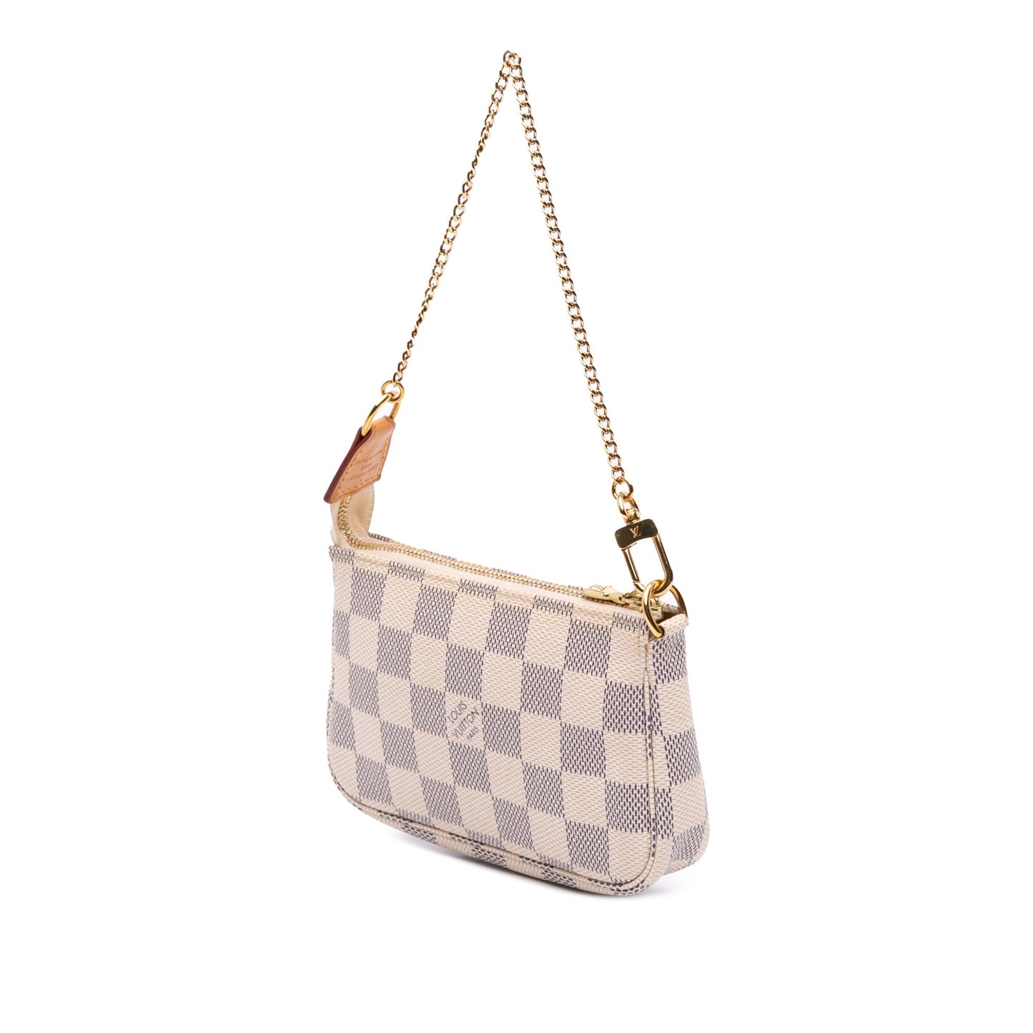 White Louis Vuitton Damier Azur Mini Pochette Accessoires Handbag