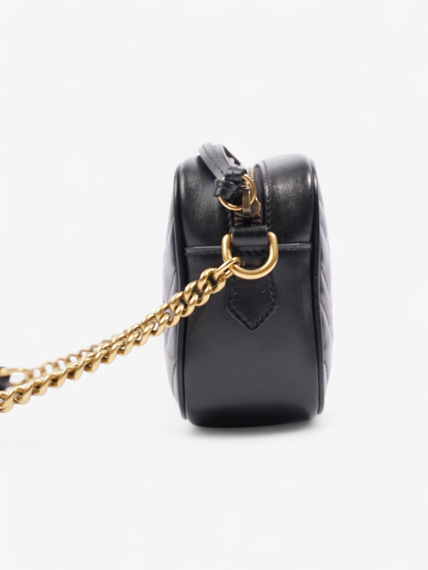 Gucci GG Marmont Black Matelasse Leather Mini
