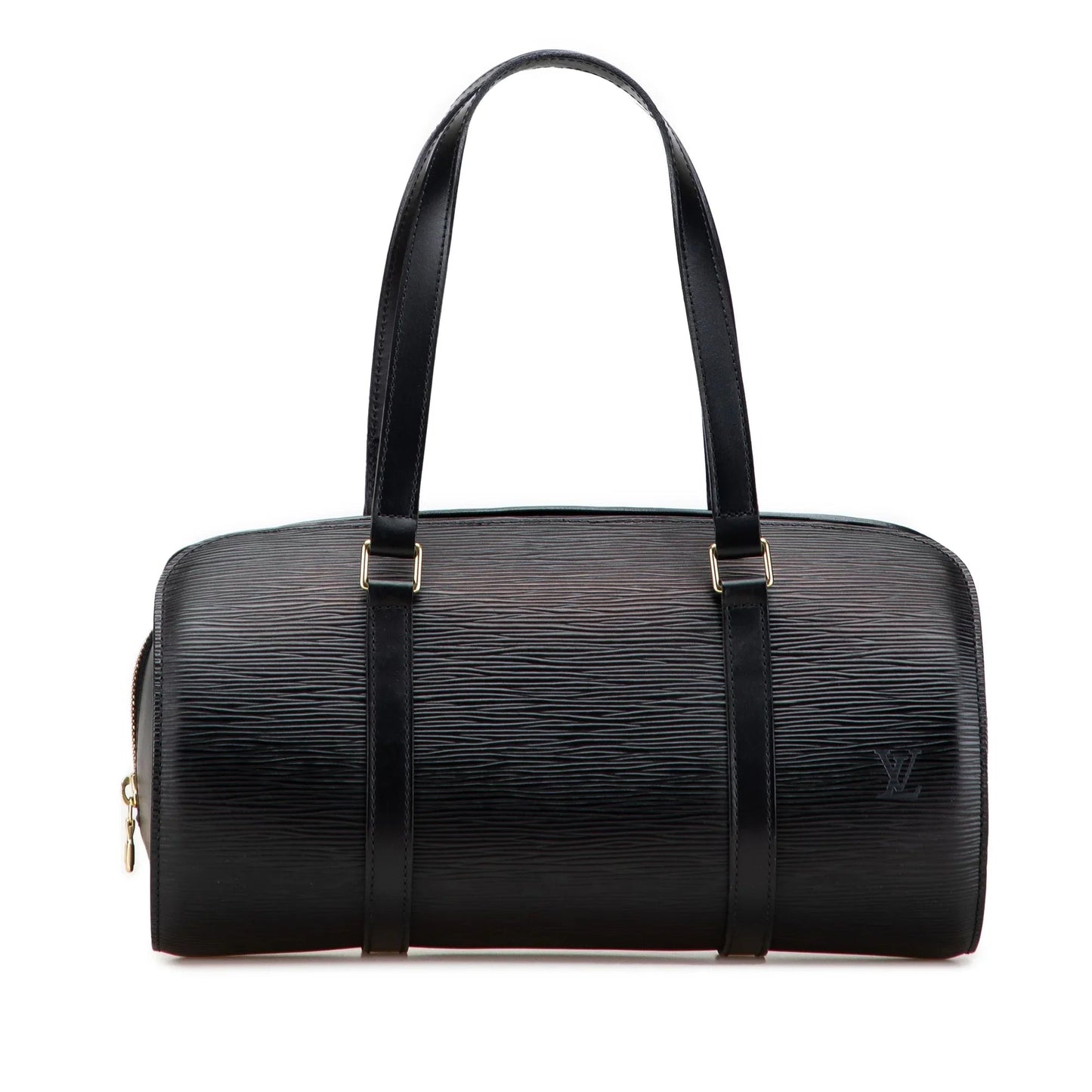 Black Louis Vuitton Epi Soufflot Handbag