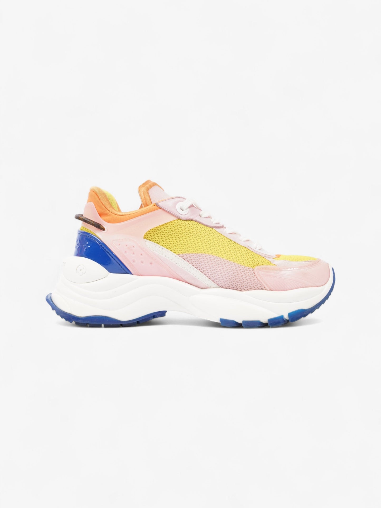 Louis Vuitton Run 55 Yellow / Pink / Orange Mesh EU 37 UK 4