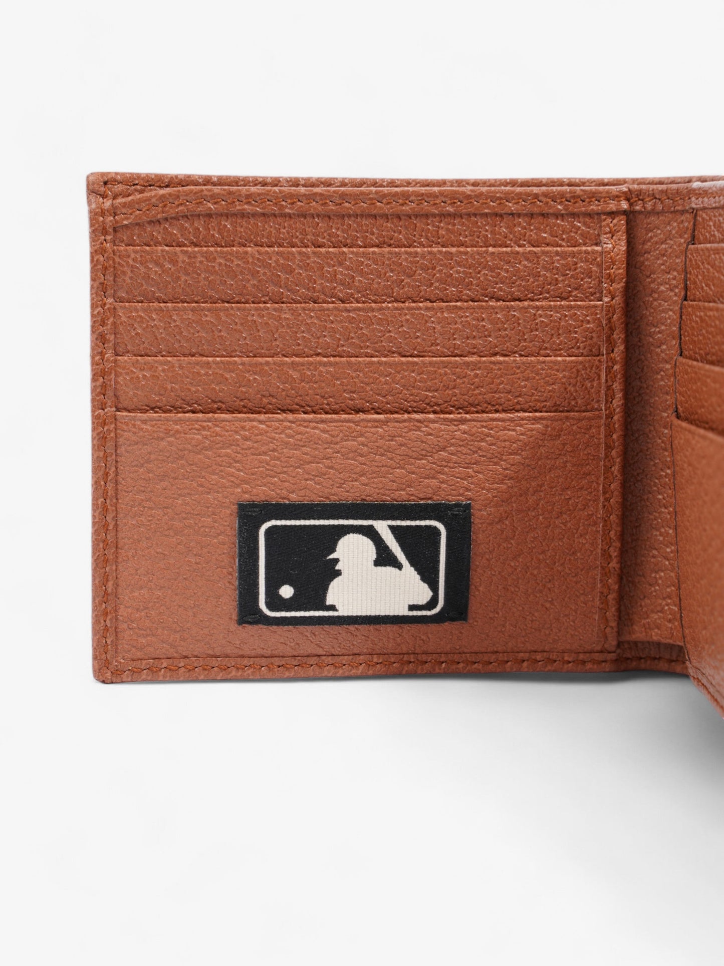 Gucci LA Dodgers Bi-Fold Wallet Beige / Brown Canvas