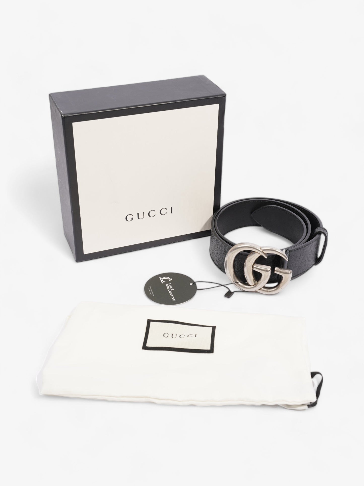 Gucci GG Marmont Wide Black Leather 80cm / 32"