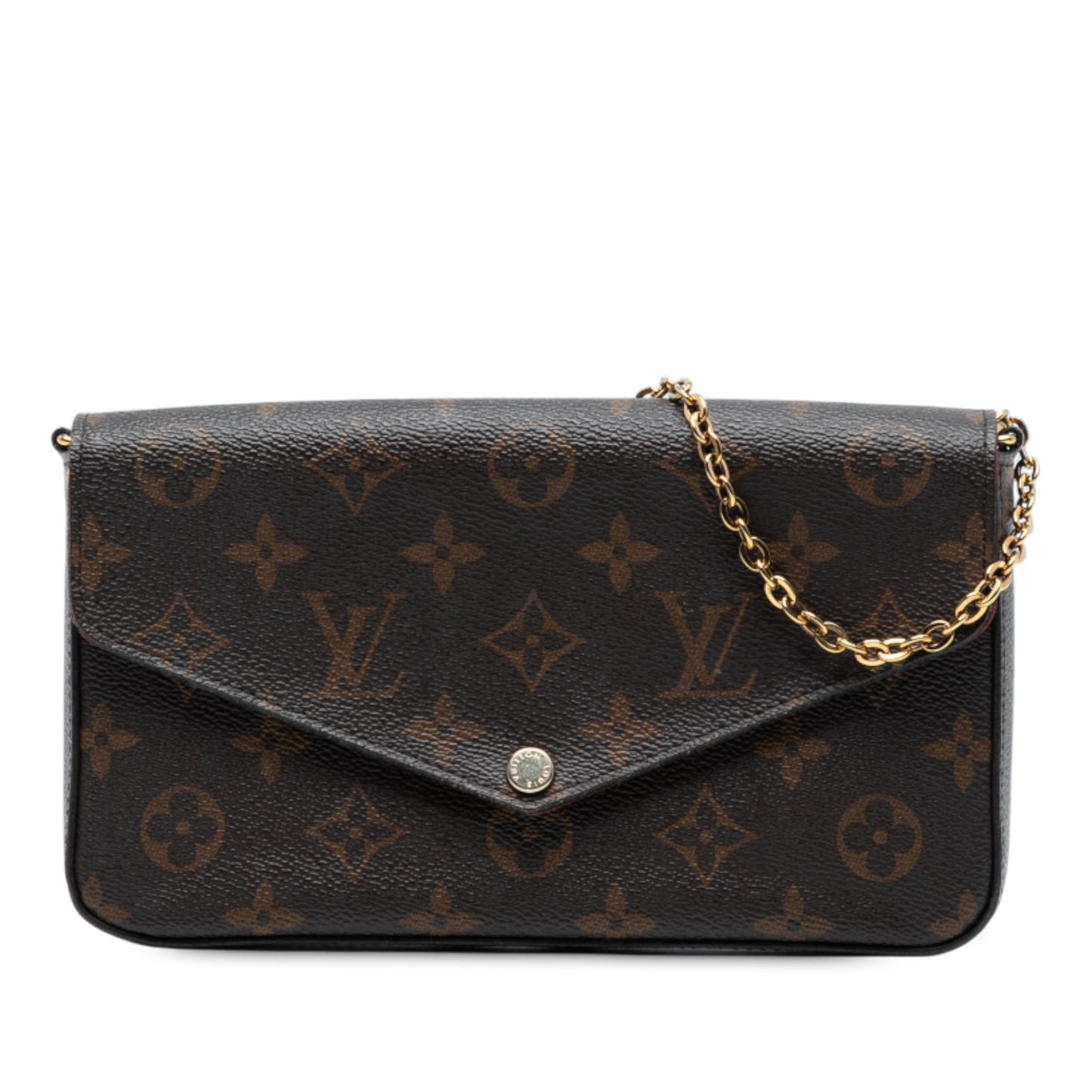 Brown Louis Vuitton Monogram Pochette Felicie Crossbody Bag